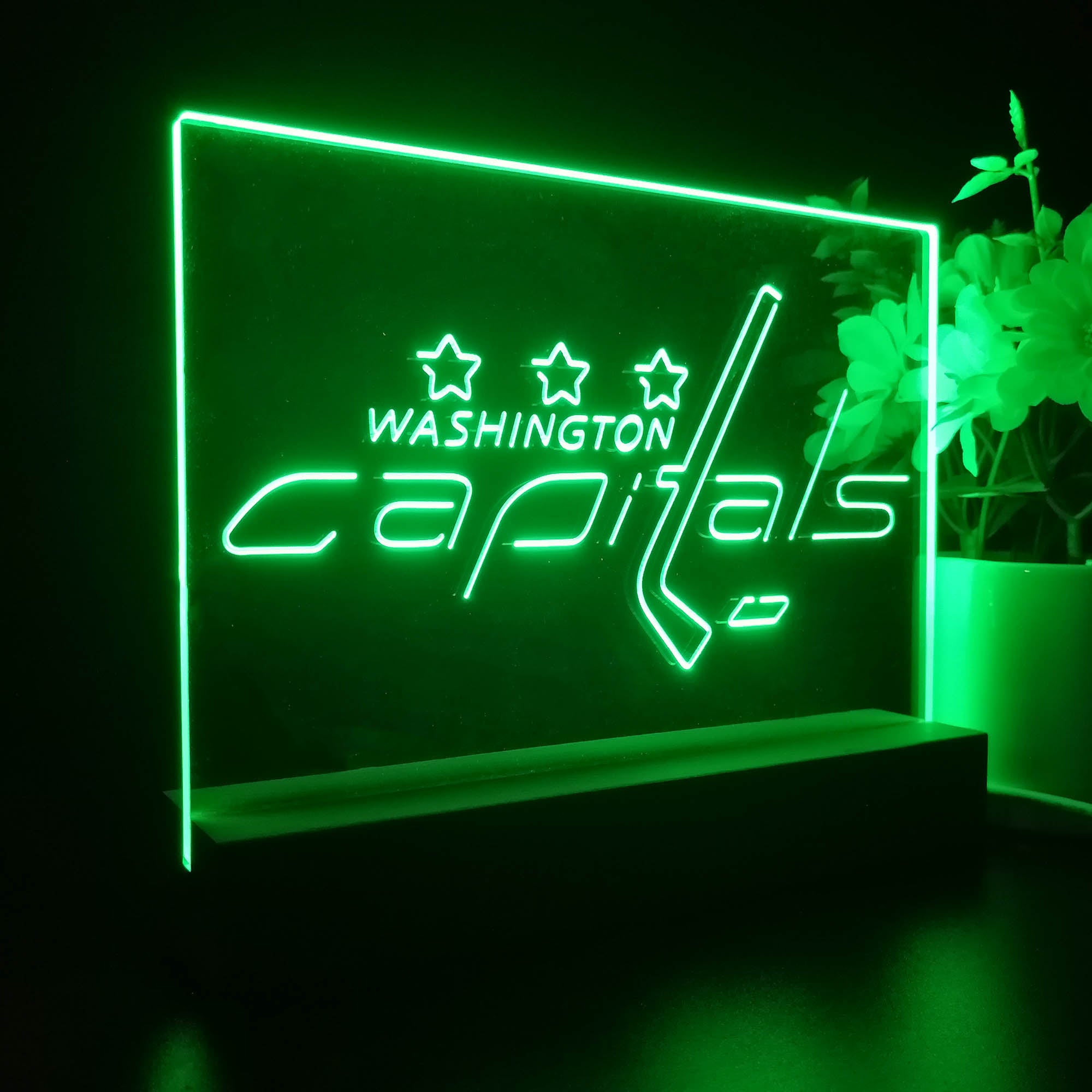 Washington Capitals Night Light LED Sign