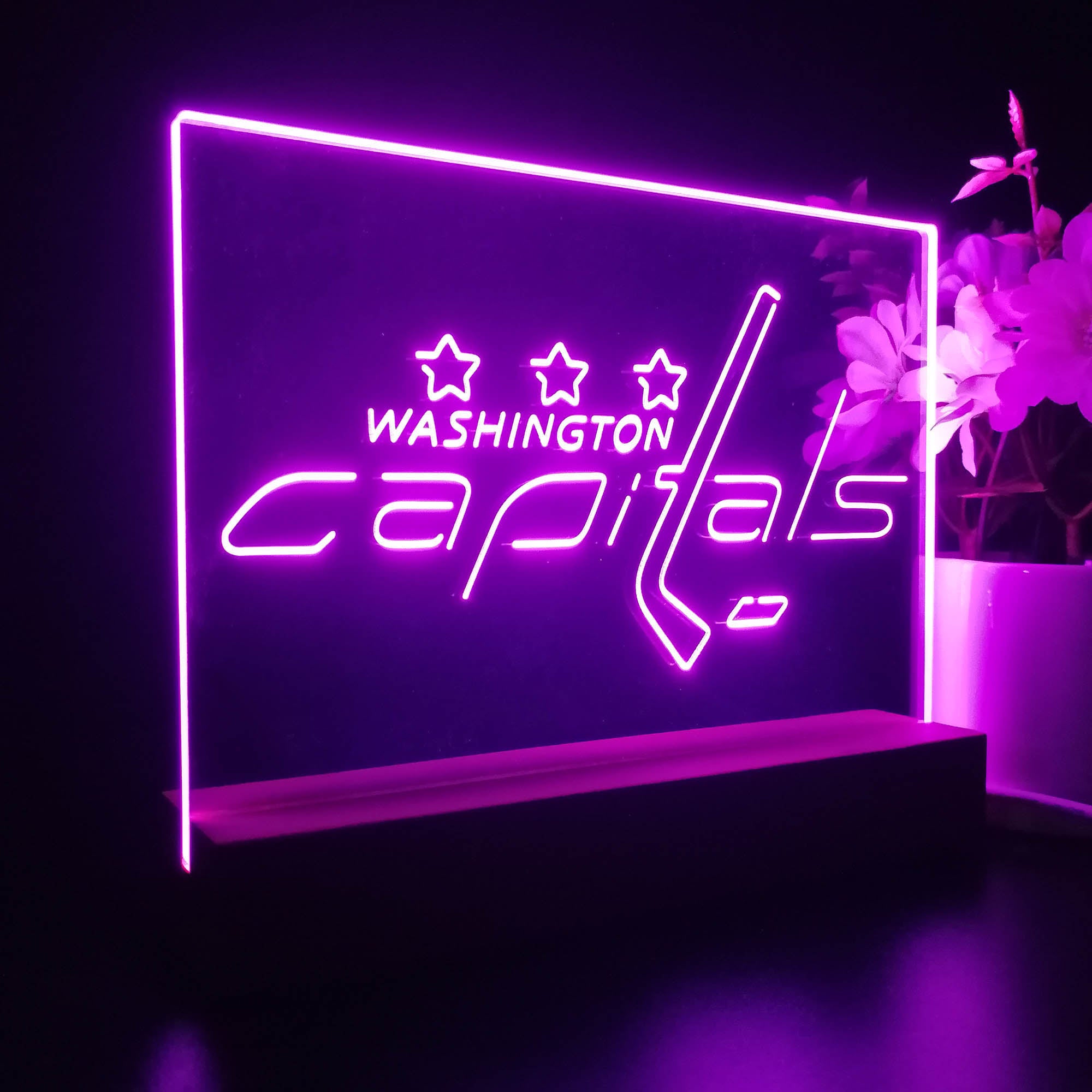 Washington Capitals Night Light LED Sign