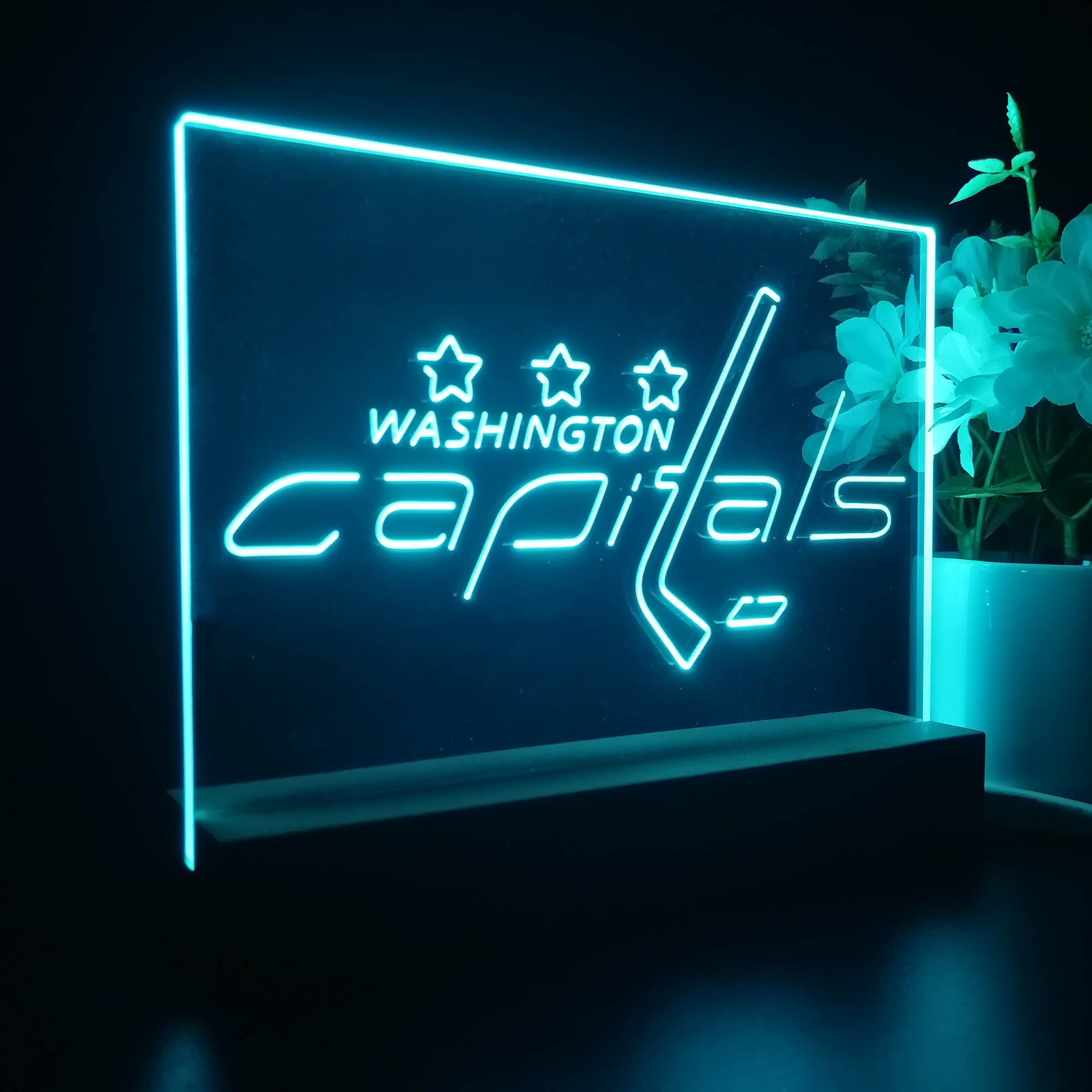 Washington Capitals Night Light LED Sign