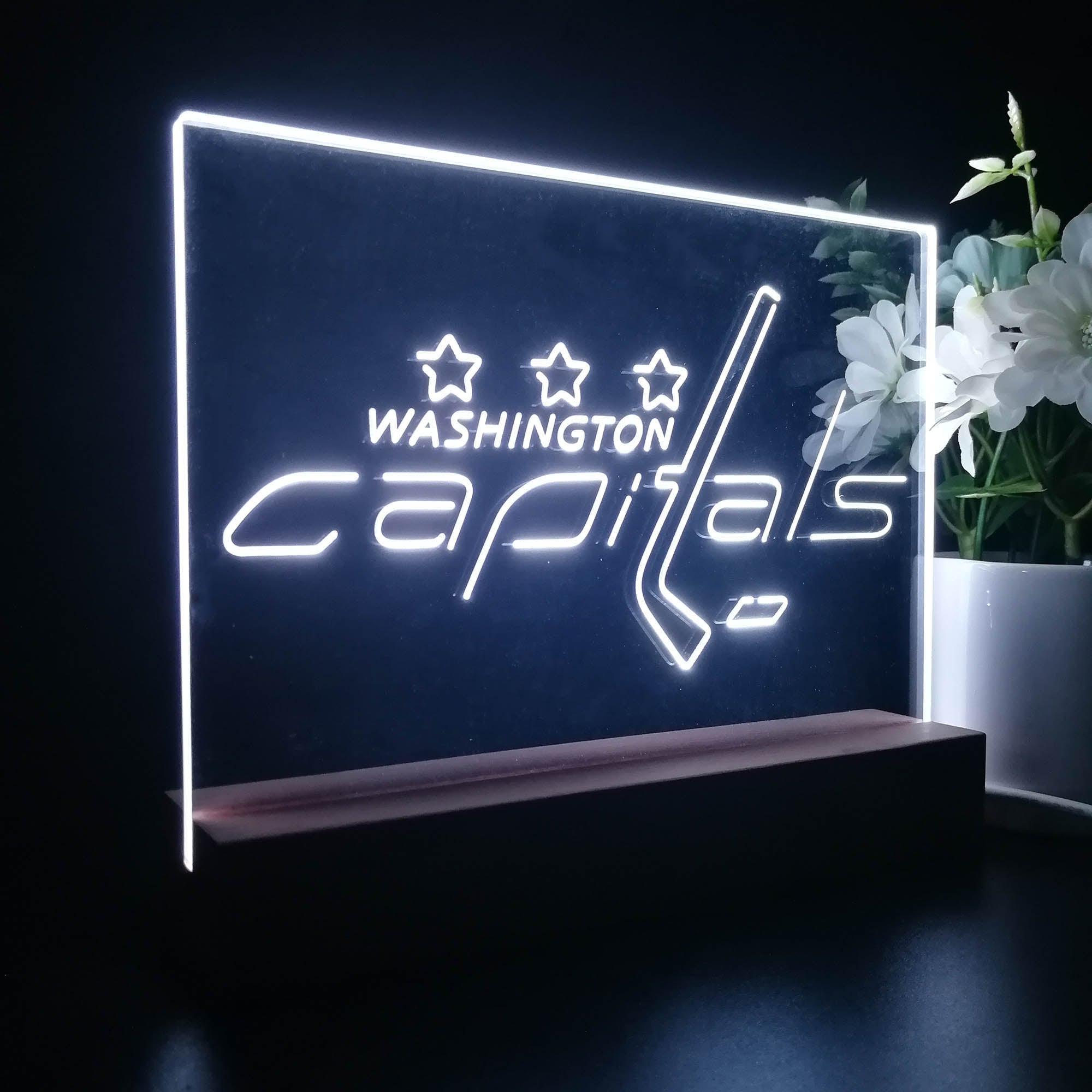 Washington Capitals Night Light LED Sign