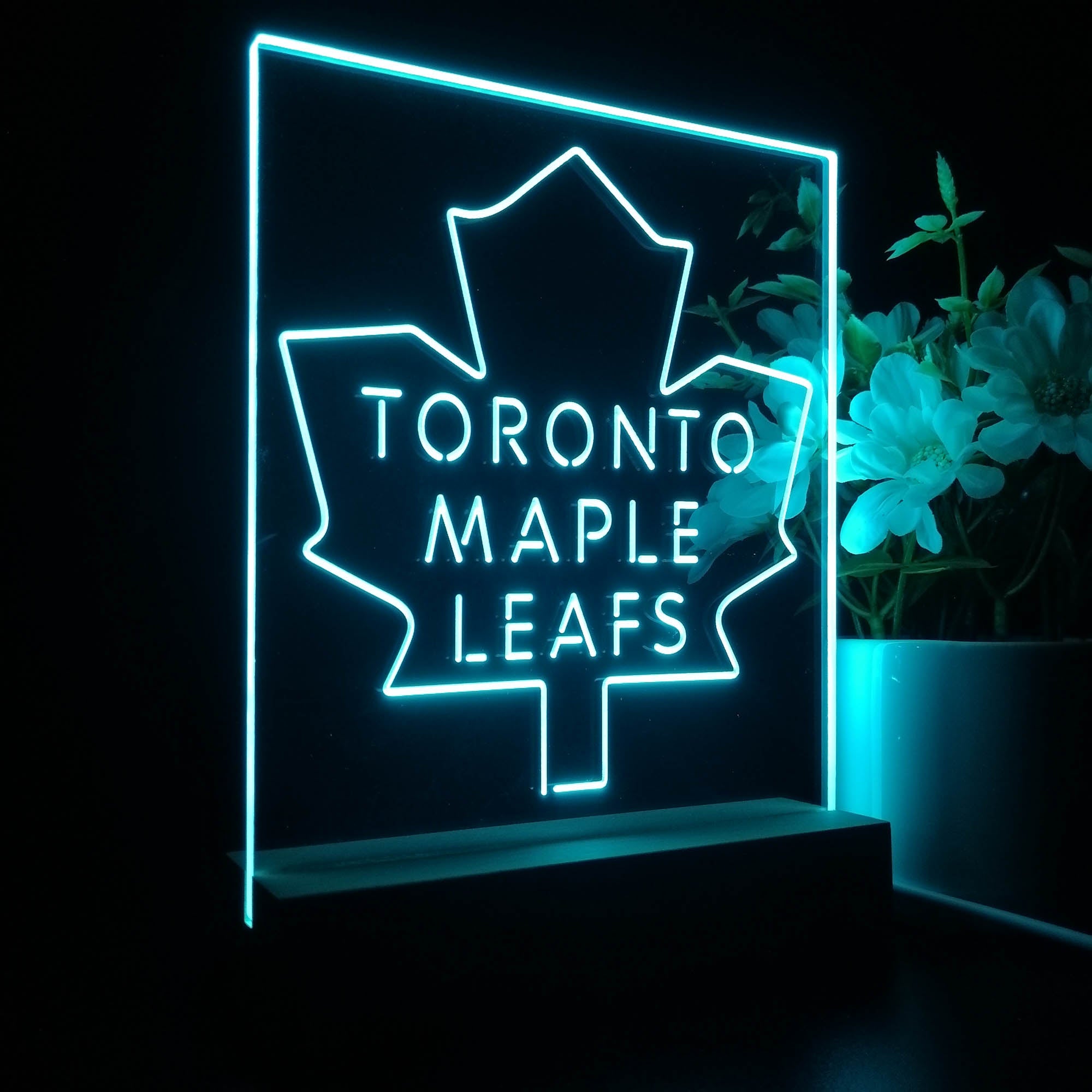 Toronto Sport Team Maple Leafs EST.2016 3D LED Optical Illusion Sport Team Night Light