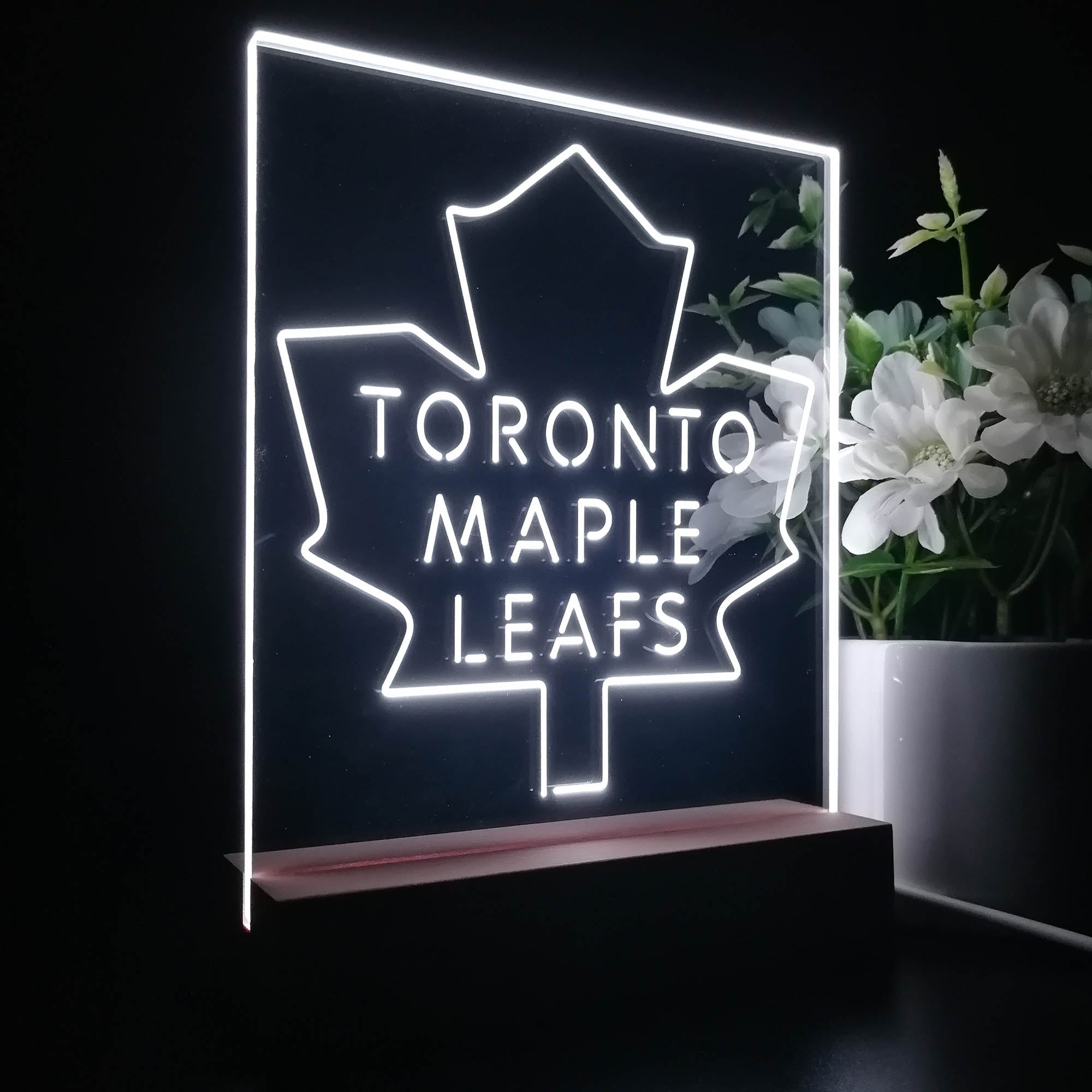 Toronto Sport Team Maple Leafs EST.2016 3D LED Optical Illusion Sport Team Night Light