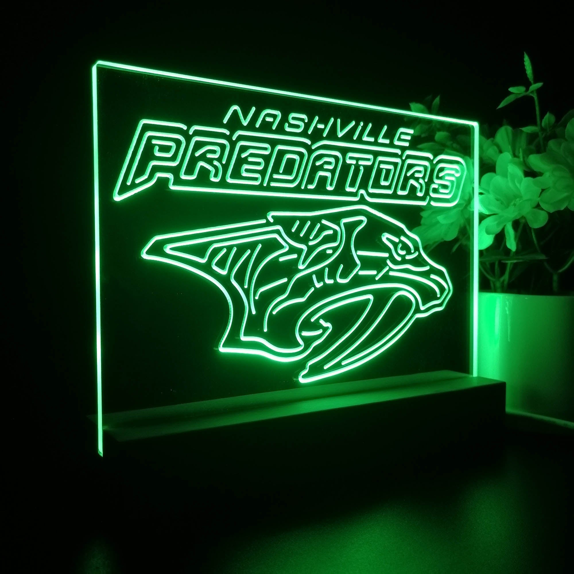 Nashville Predators Night Light LED Sign