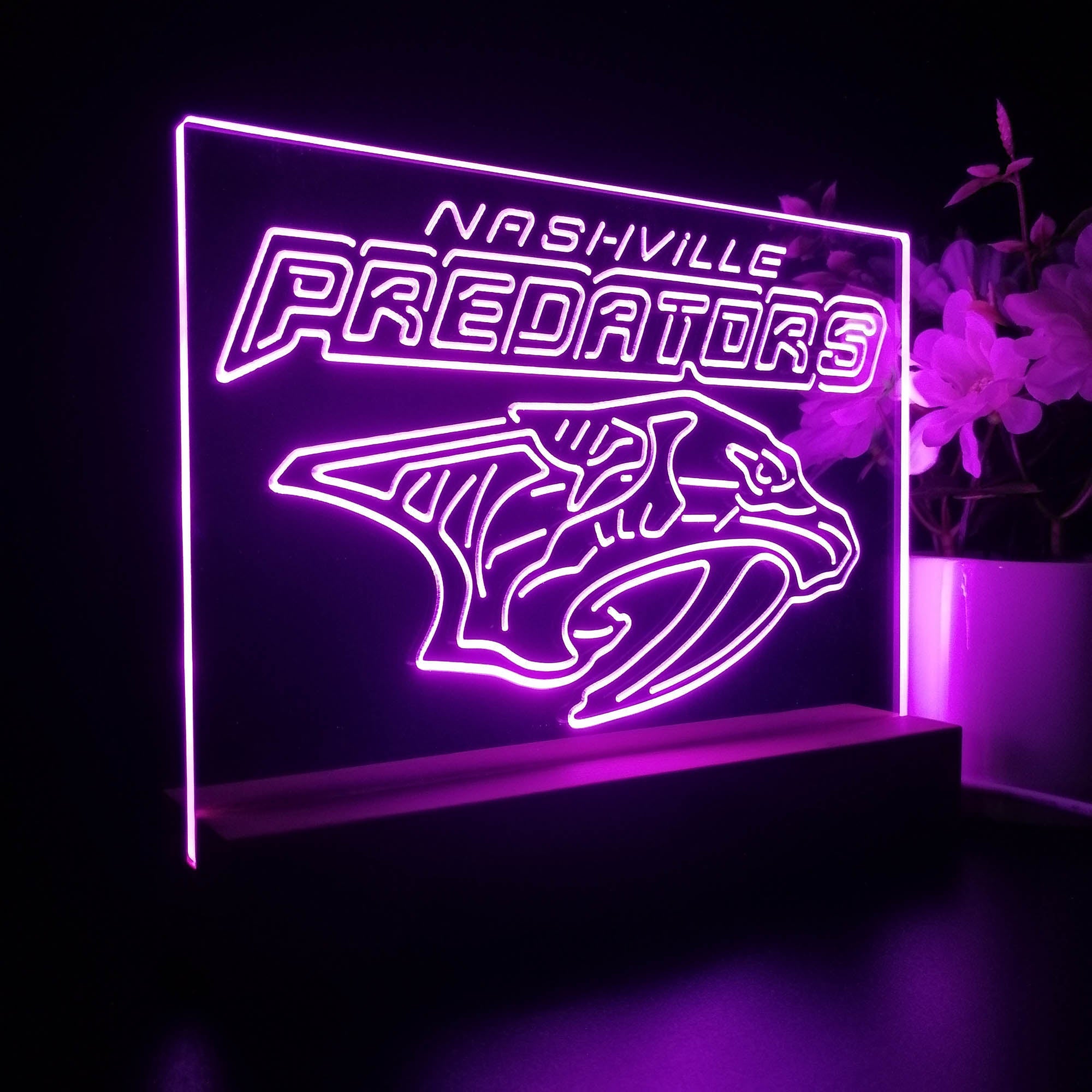 Nashville Predators Sport Team Night Light 3D Illusion Lamp