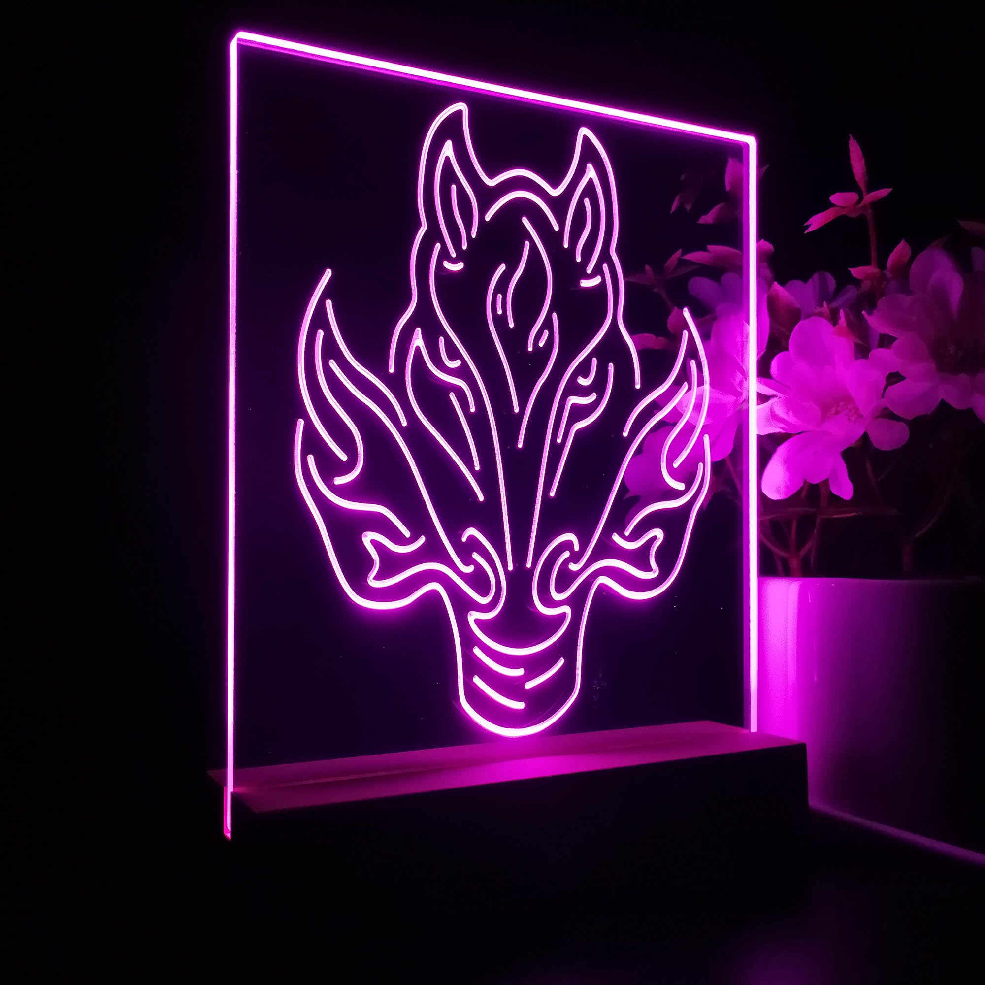 Calgary Sport Team Flames 3D LED Optical Illusion Sport Team Night Light