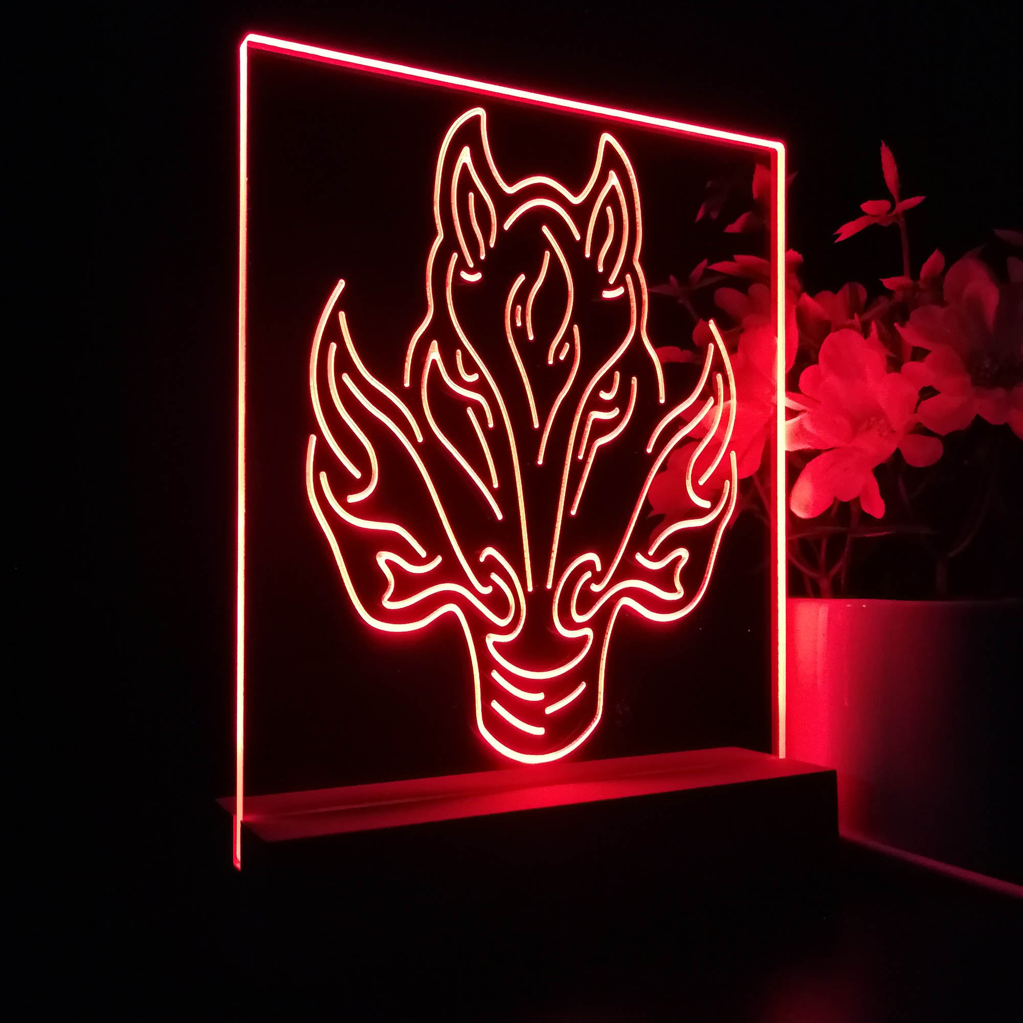 Calgary Sport Team Flames 3D LED Optical Illusion Sport Team Night Light