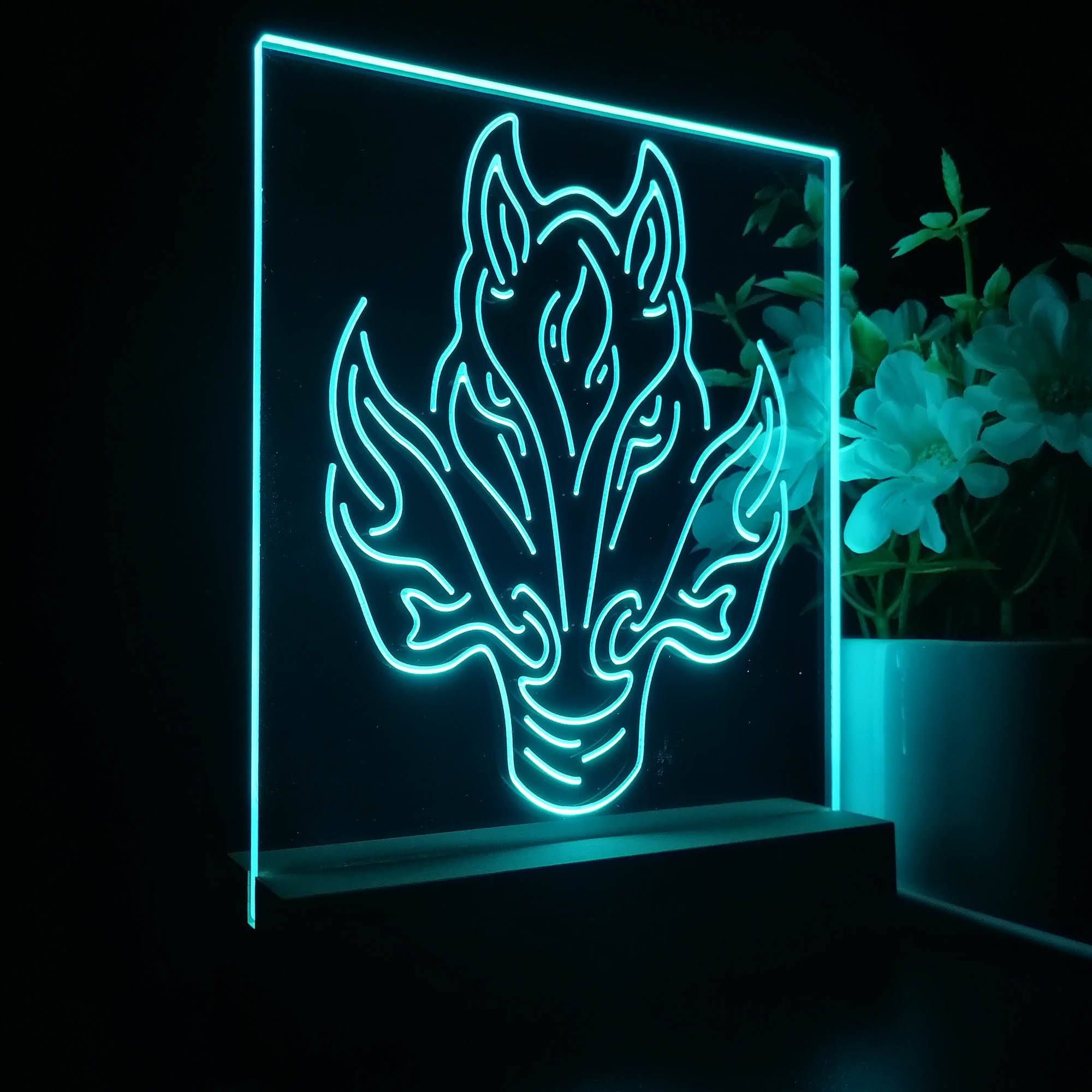 Calgary Sport Team Flames 3D LED Optical Illusion Sport Team Night Light