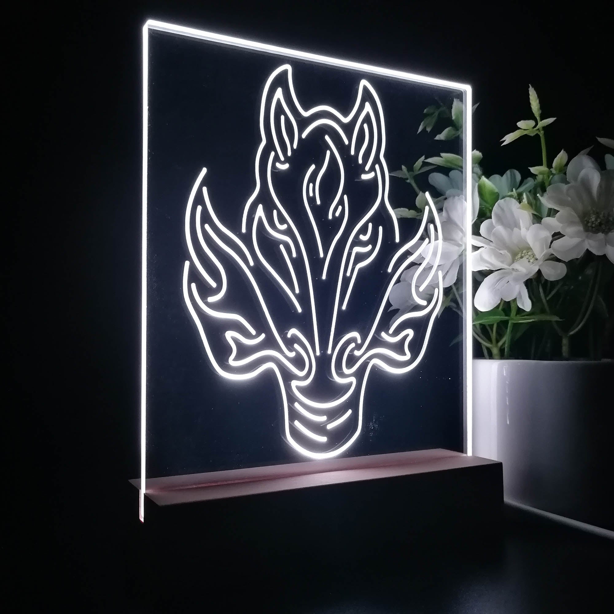 Calgary Sport Team Flames 3D LED Optical Illusion Sport Team Night Light