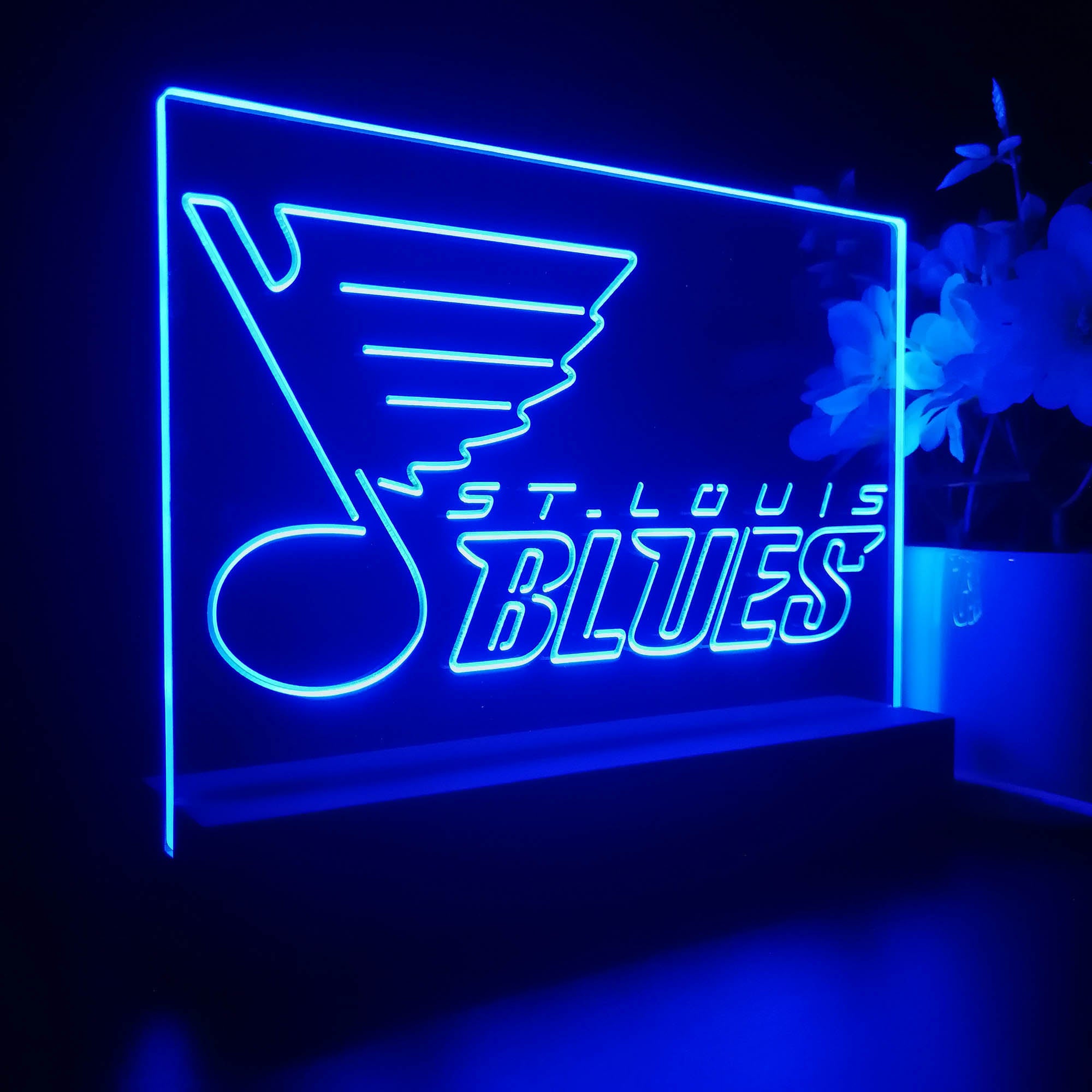 St Louis Blues Sport Team Night Light 3D Illusion Lamp
