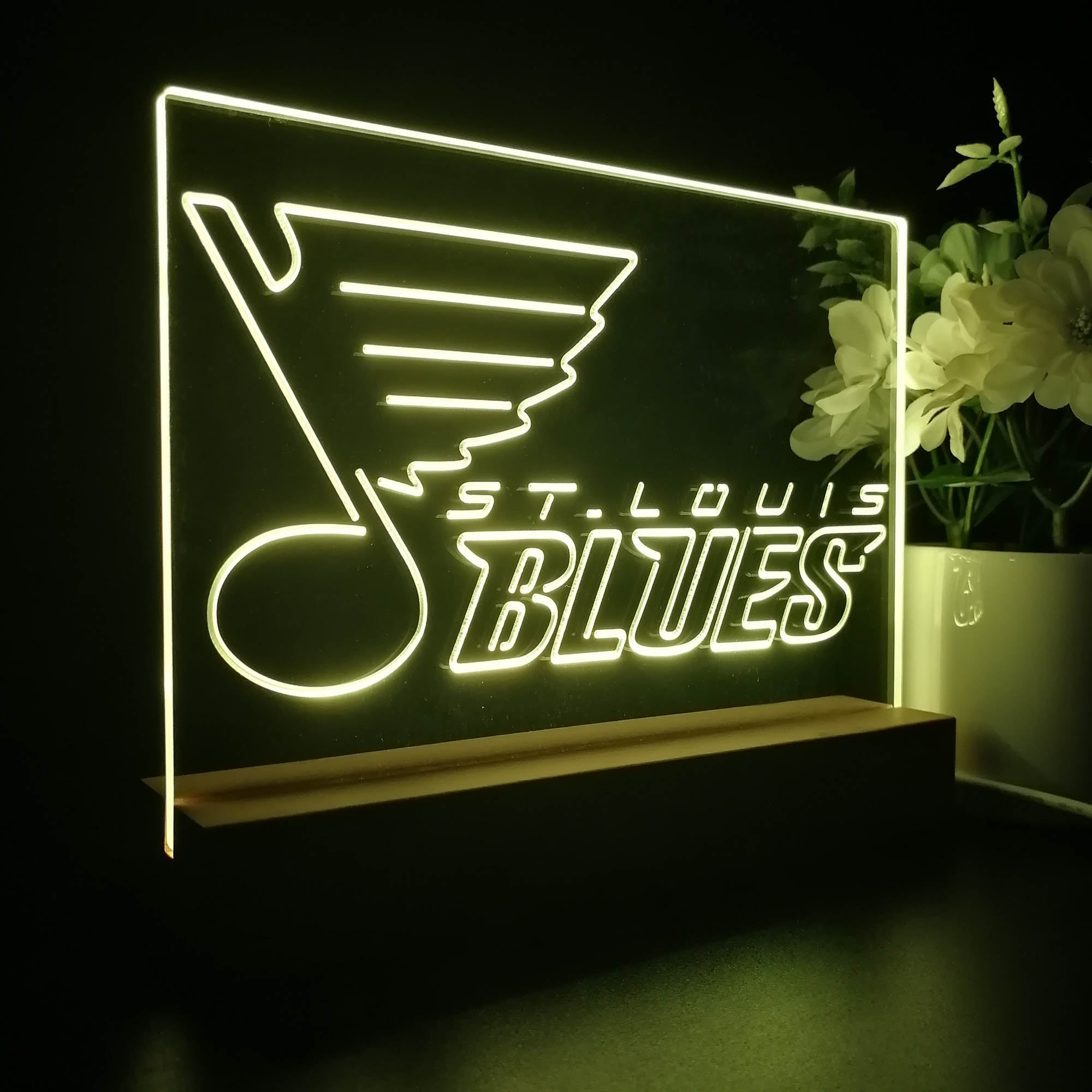 St Louis Blues Sport Team Night Light 3D Illusion Lamp