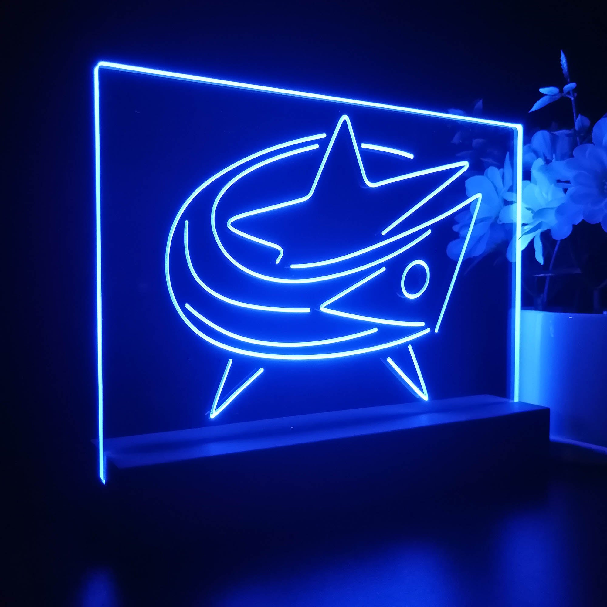 Columbus Blue Jackets Night Light LED Sign