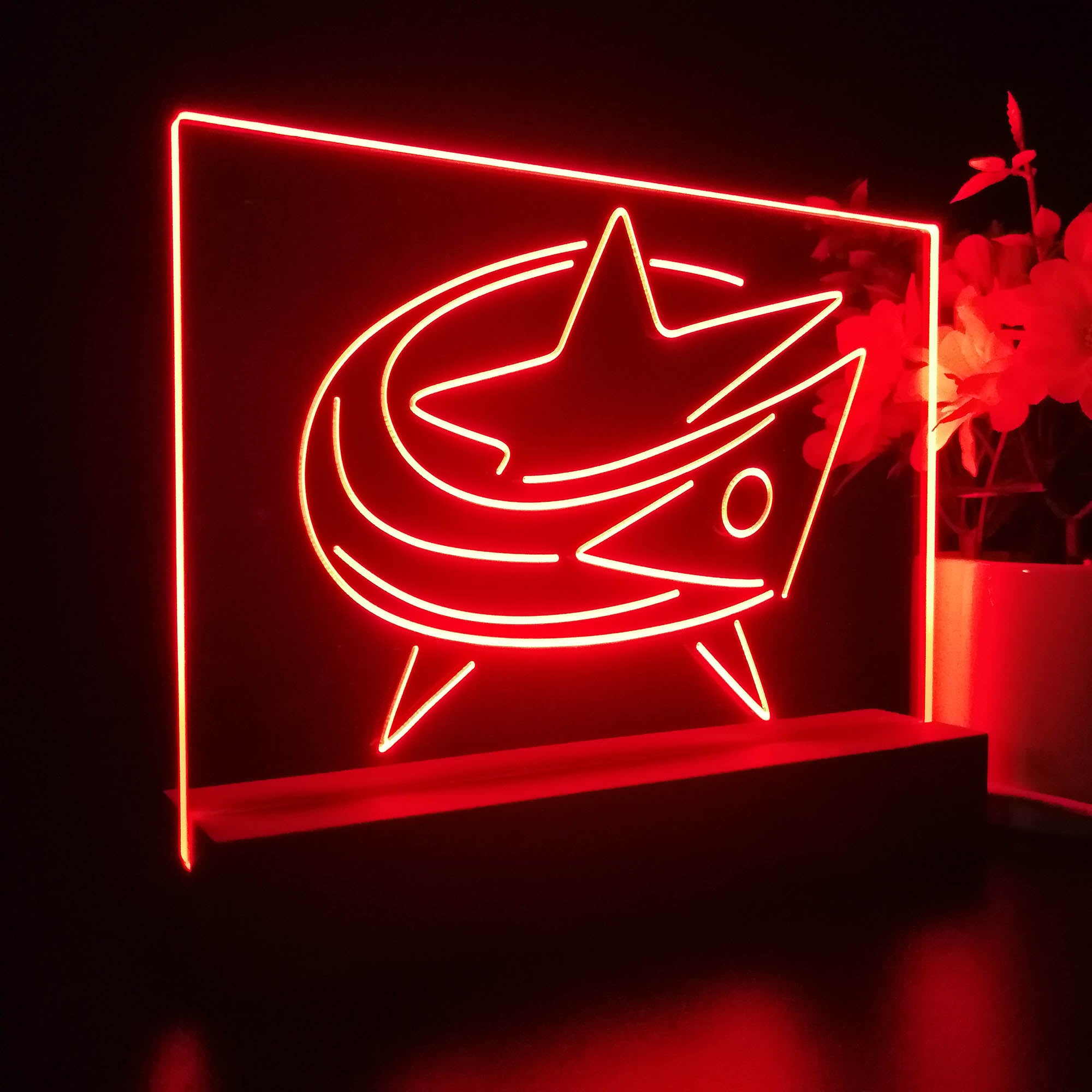 Columbus Blue Jackets Night Light LED Sign