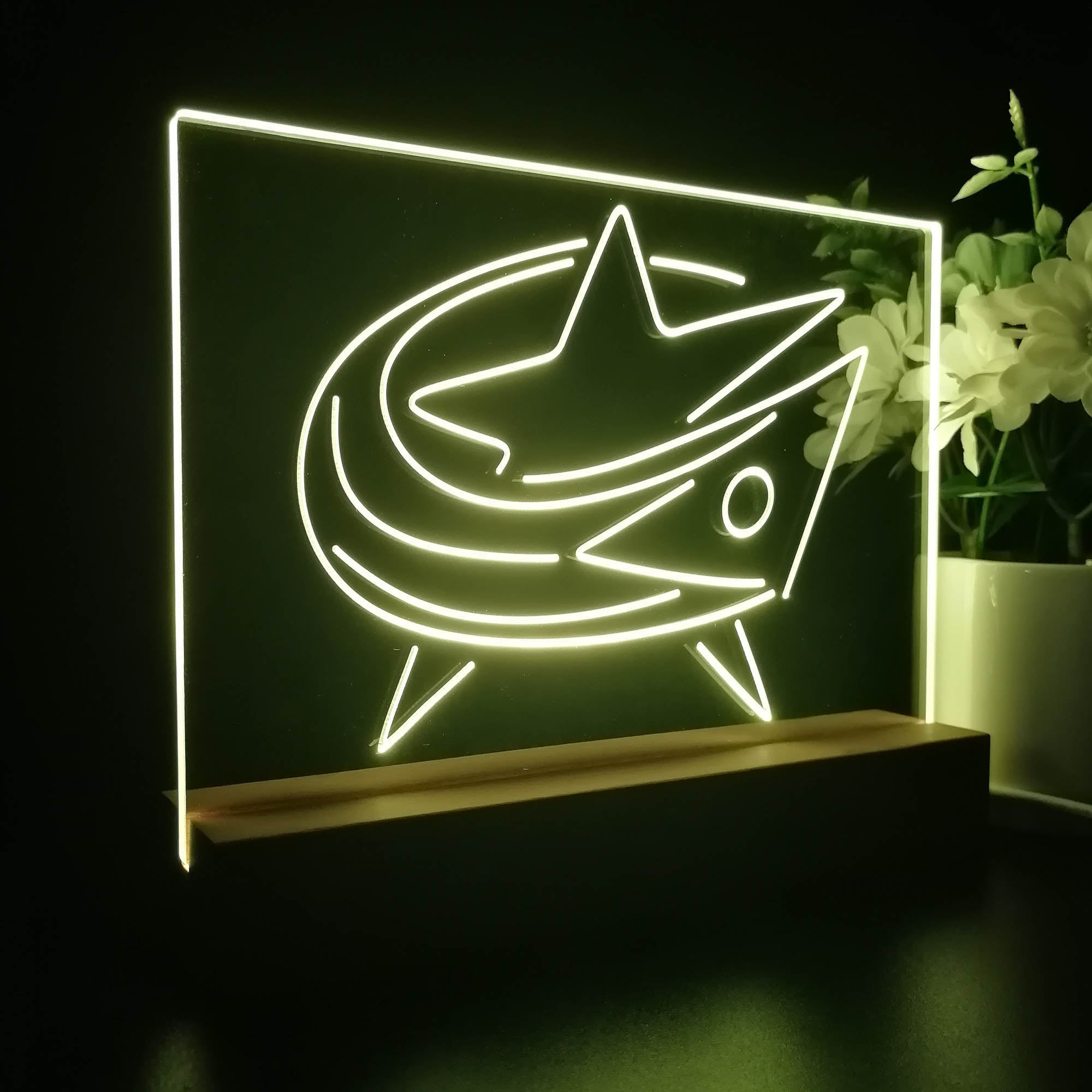 Columbus Blue Jackets Night Light LED Sign