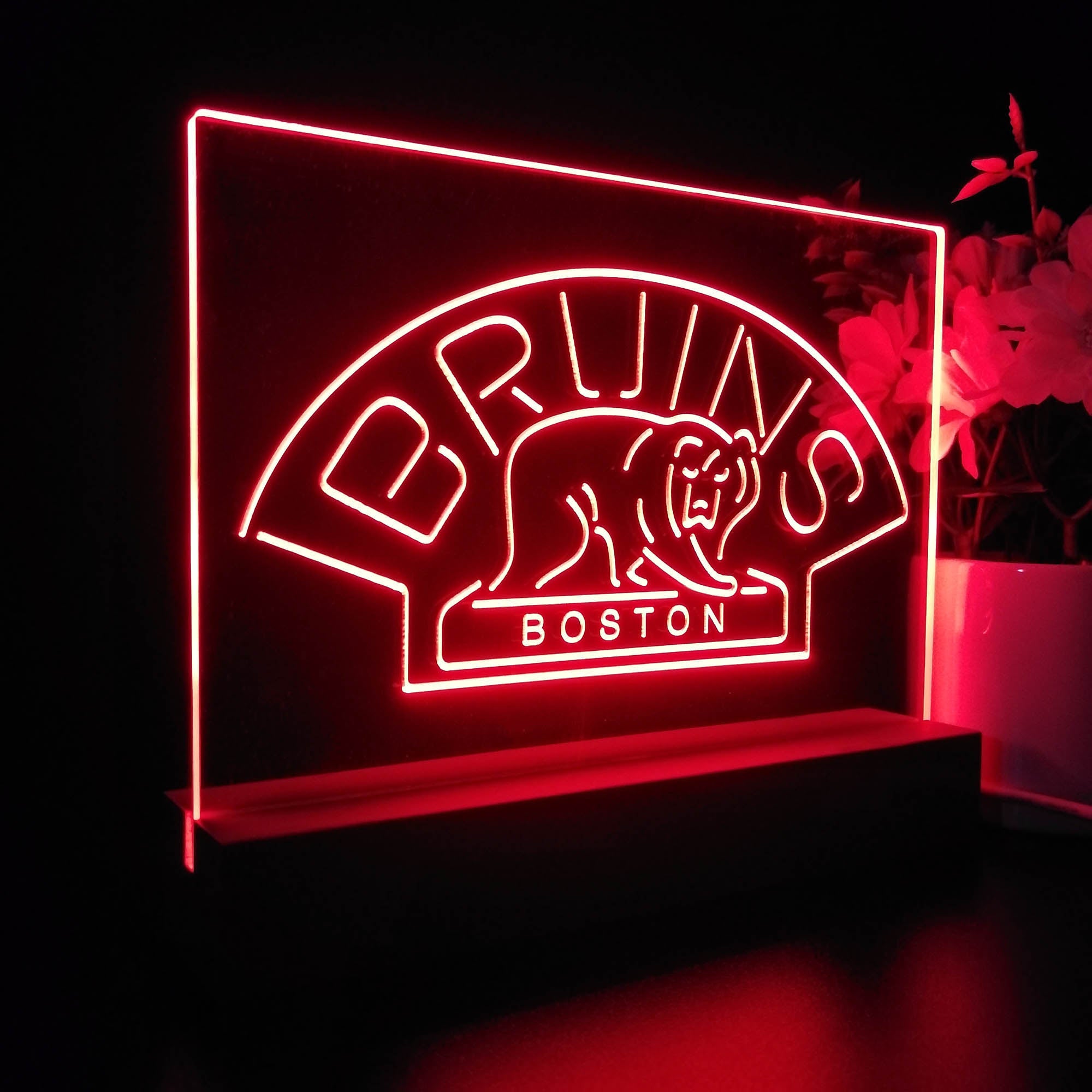 Boston Bruins Sport Team Night Light 3D Illusion Lamp