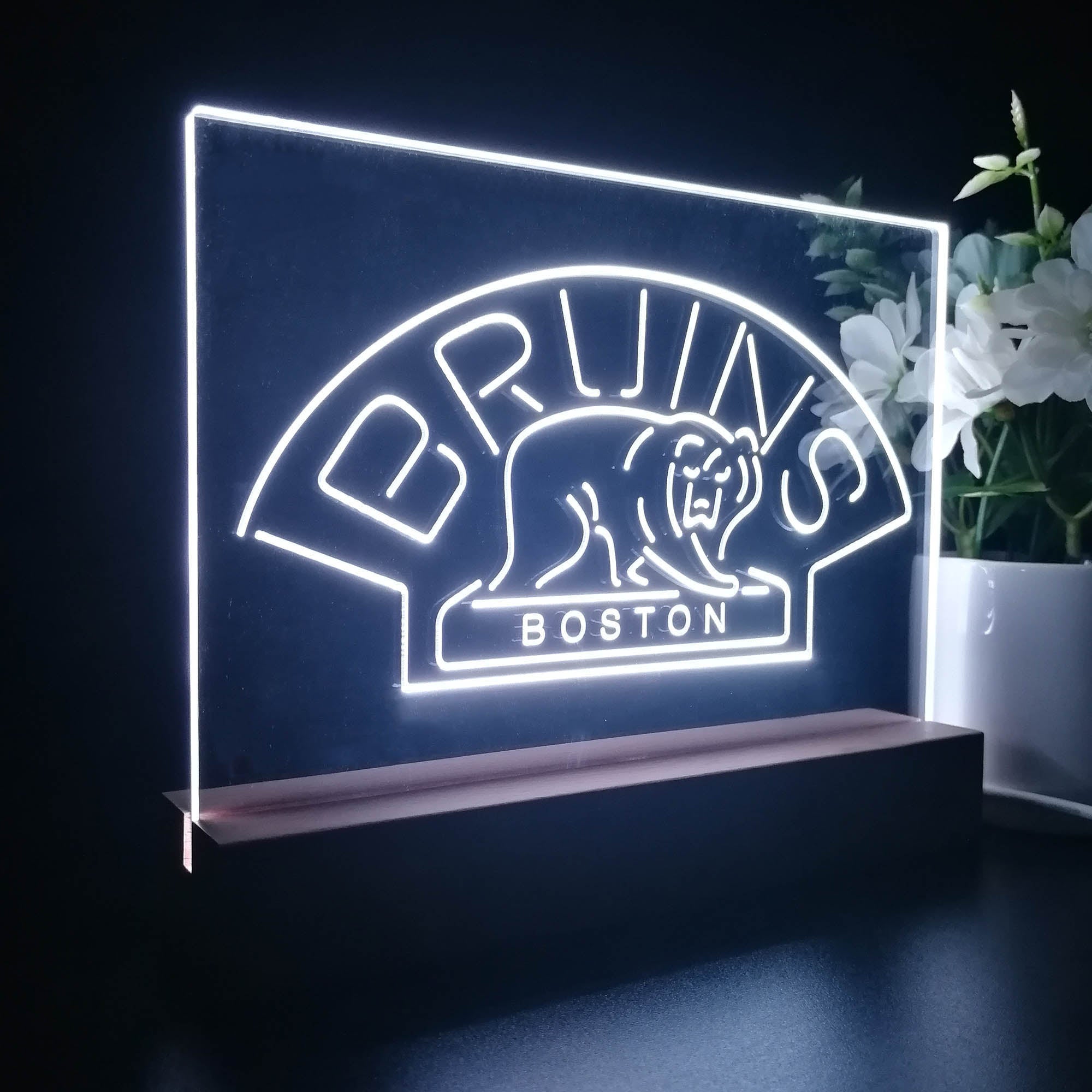 Boston Bruins Sport Team Night Light 3D Illusion Lamp