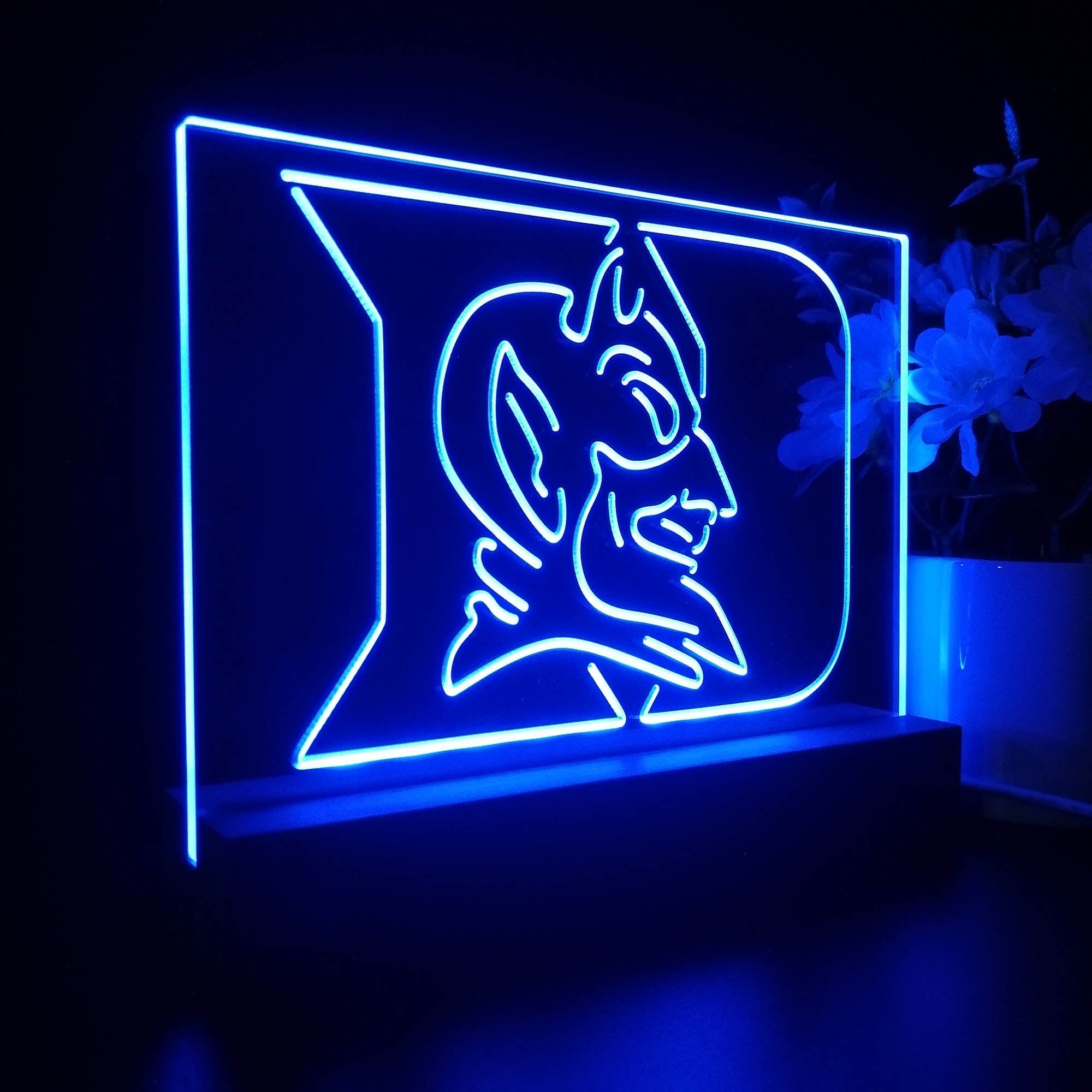 Duke Blue Devils Night Light LED Sign