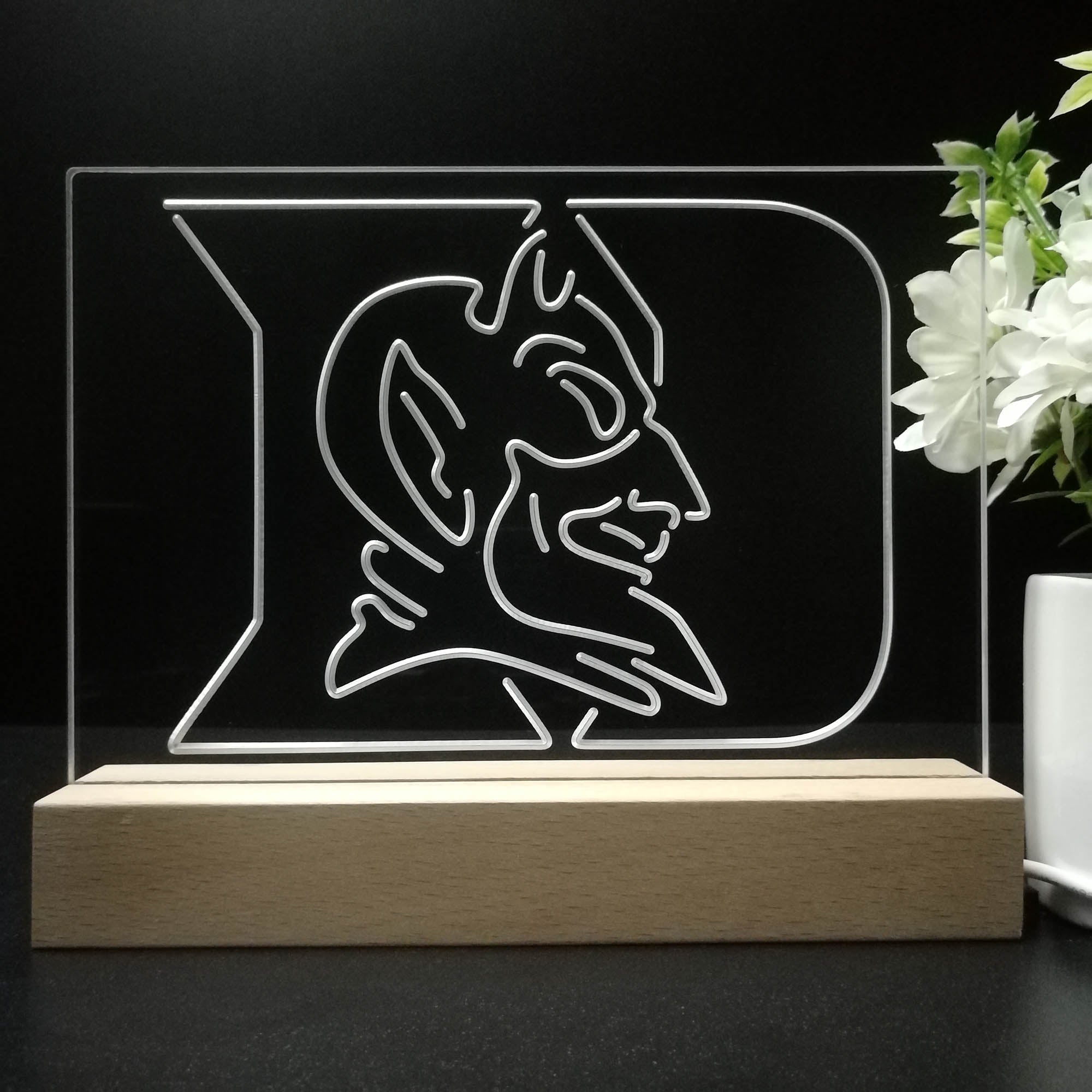 Duke Blue Devils Night Light LED Sign