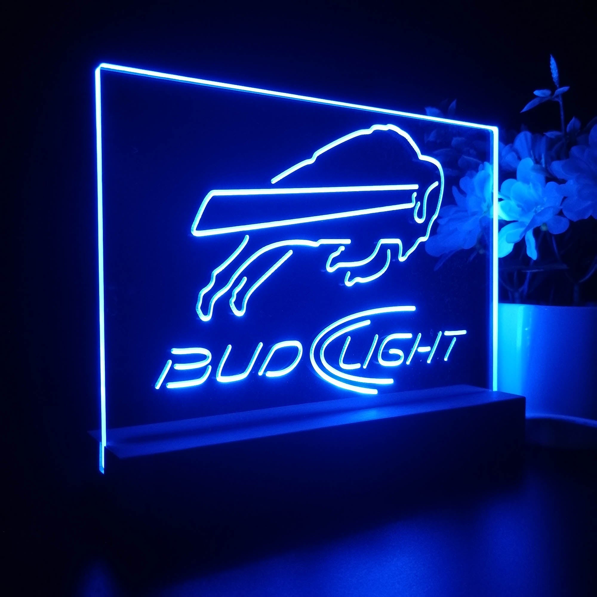 Buffalo Bills Bud Light Sport Team Night Light 3D Illusion Lamp
