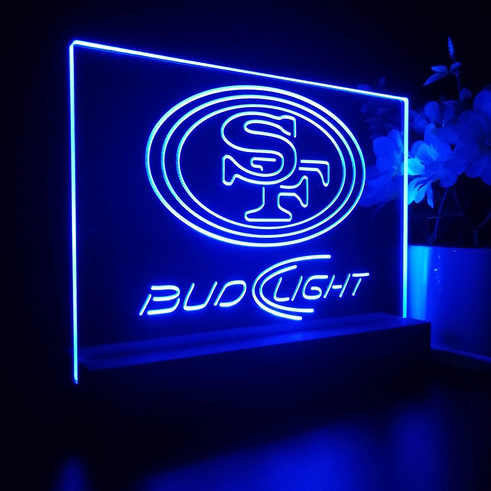 Bud Light San Francisco 49ers Night Light LED Sign