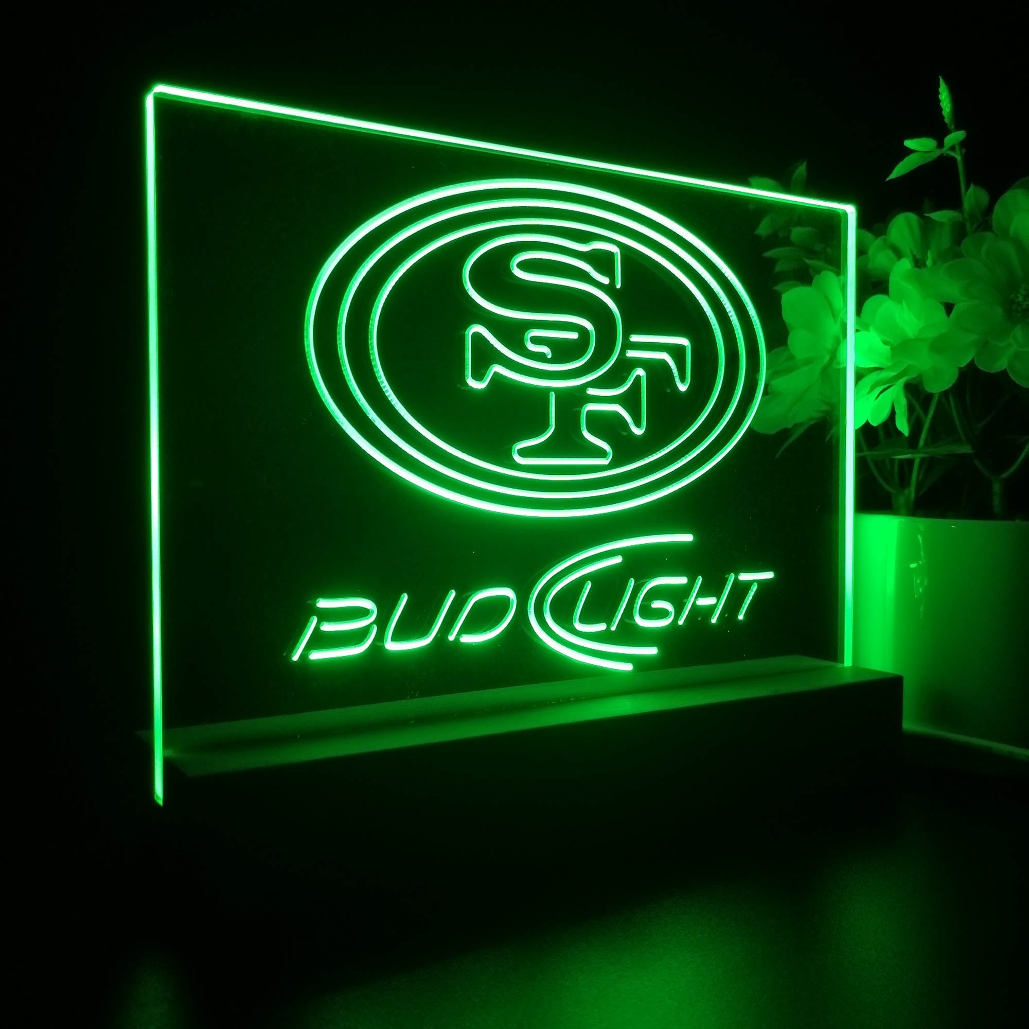 Bud Light San Francisco 49ers Night Light LED Sign