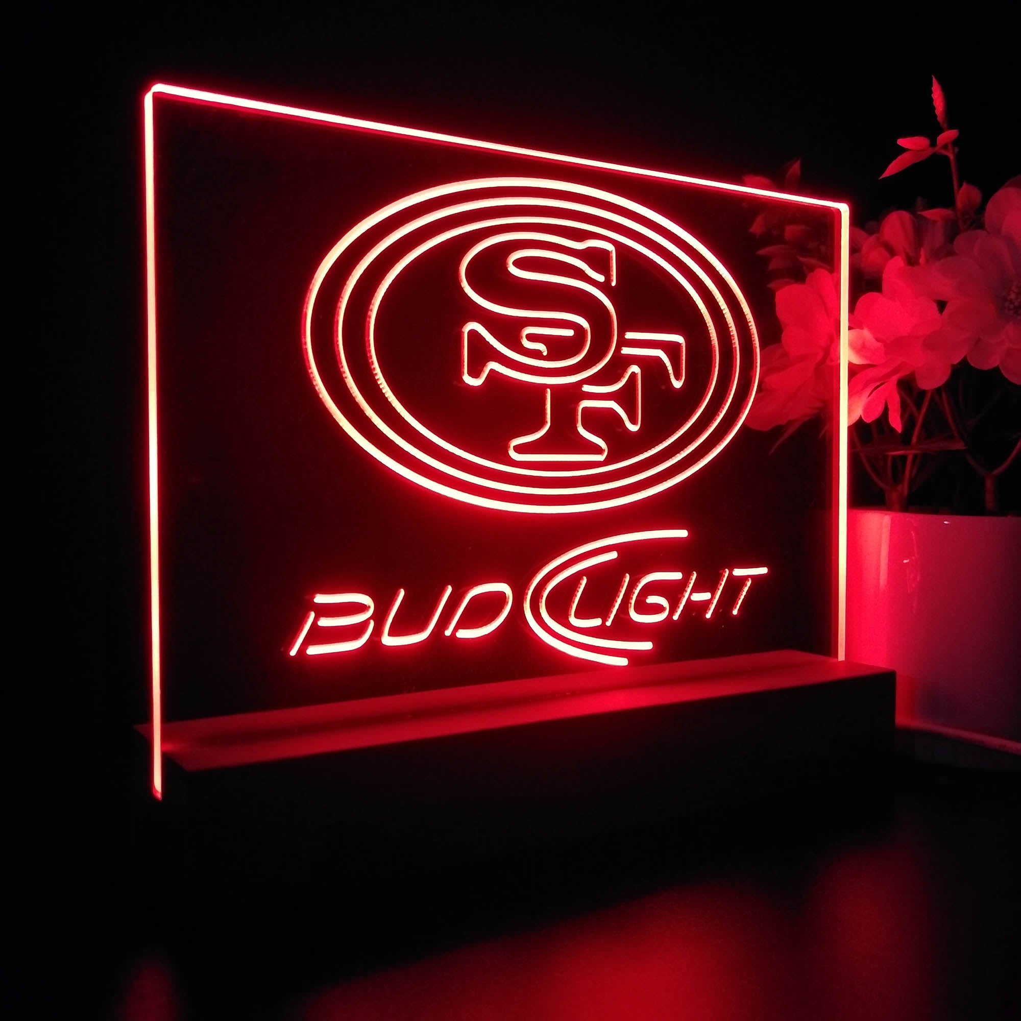 Bud Light San Francisco 49ers Night Light LED Sign