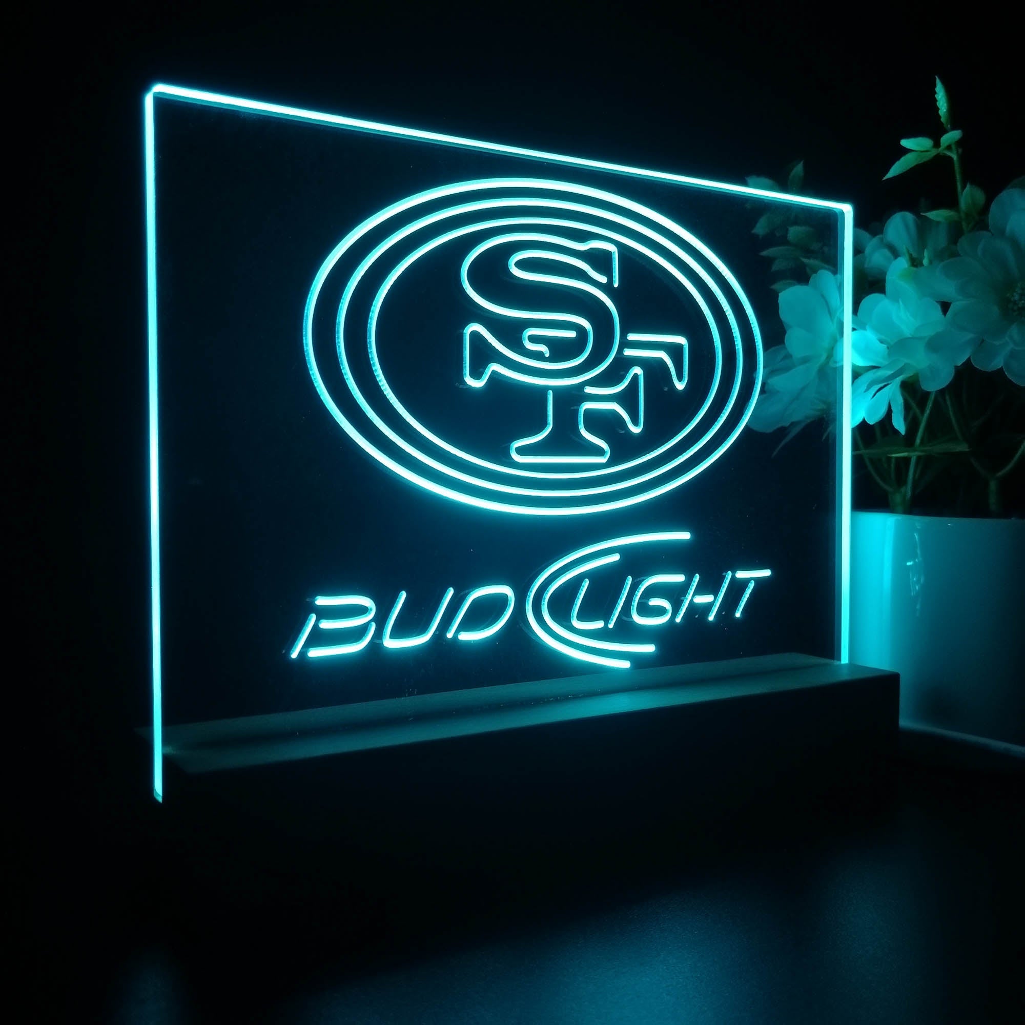 Bud Light San Francisco 49ers Night Light LED Sign