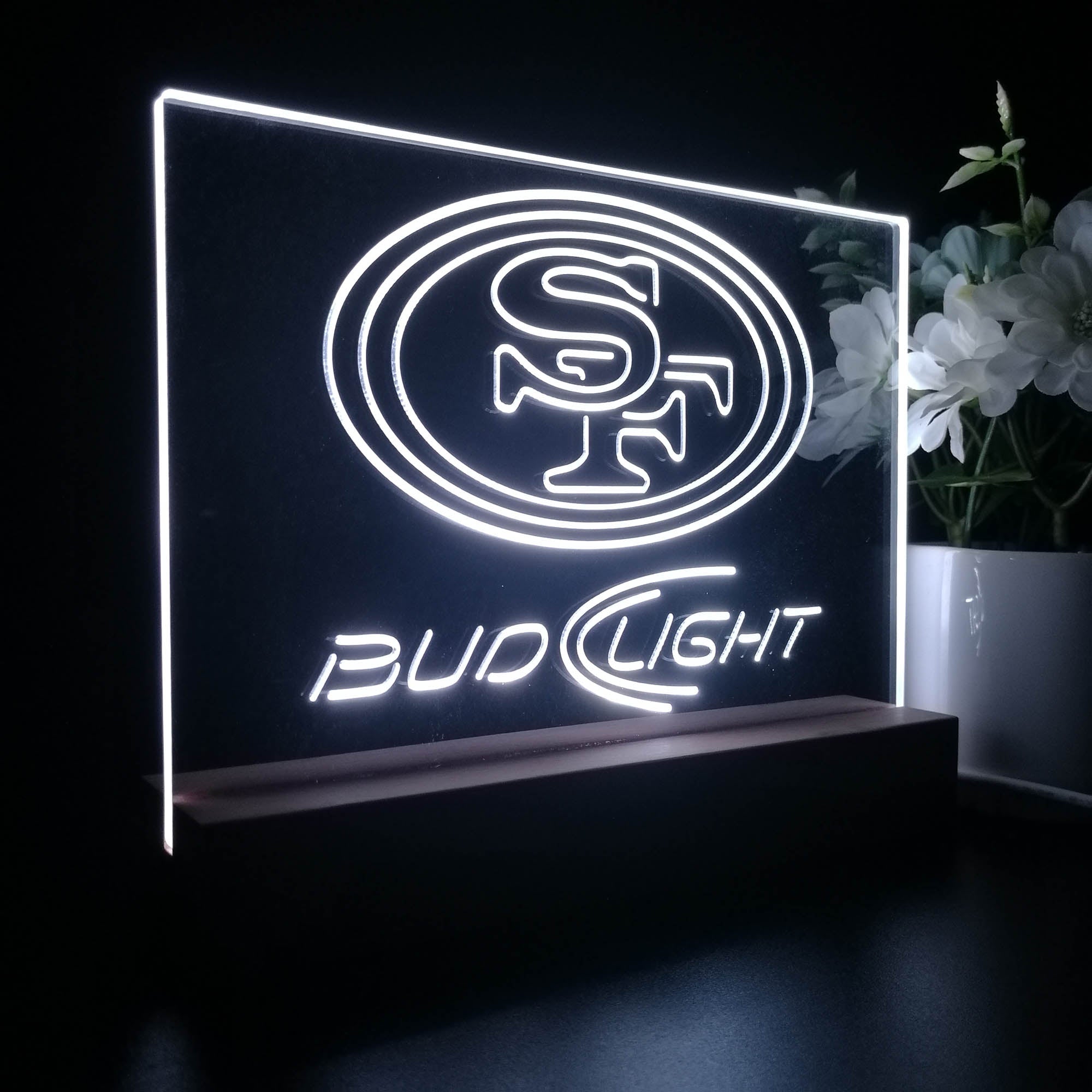 Bud Light San Francisco 49ers Night Light LED Sign