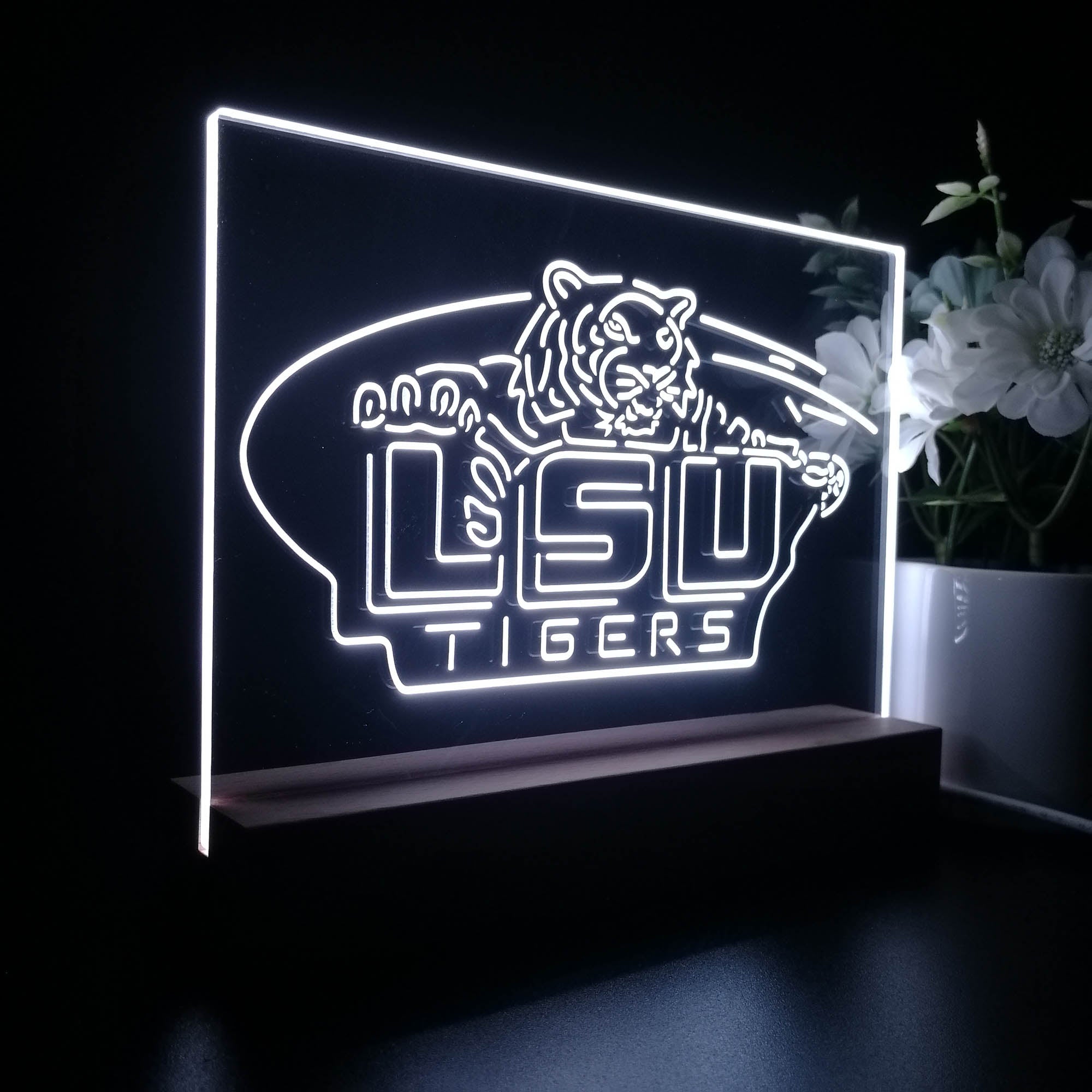 LSU Tigers Sport Team Night Light 3D Illusion Lamp