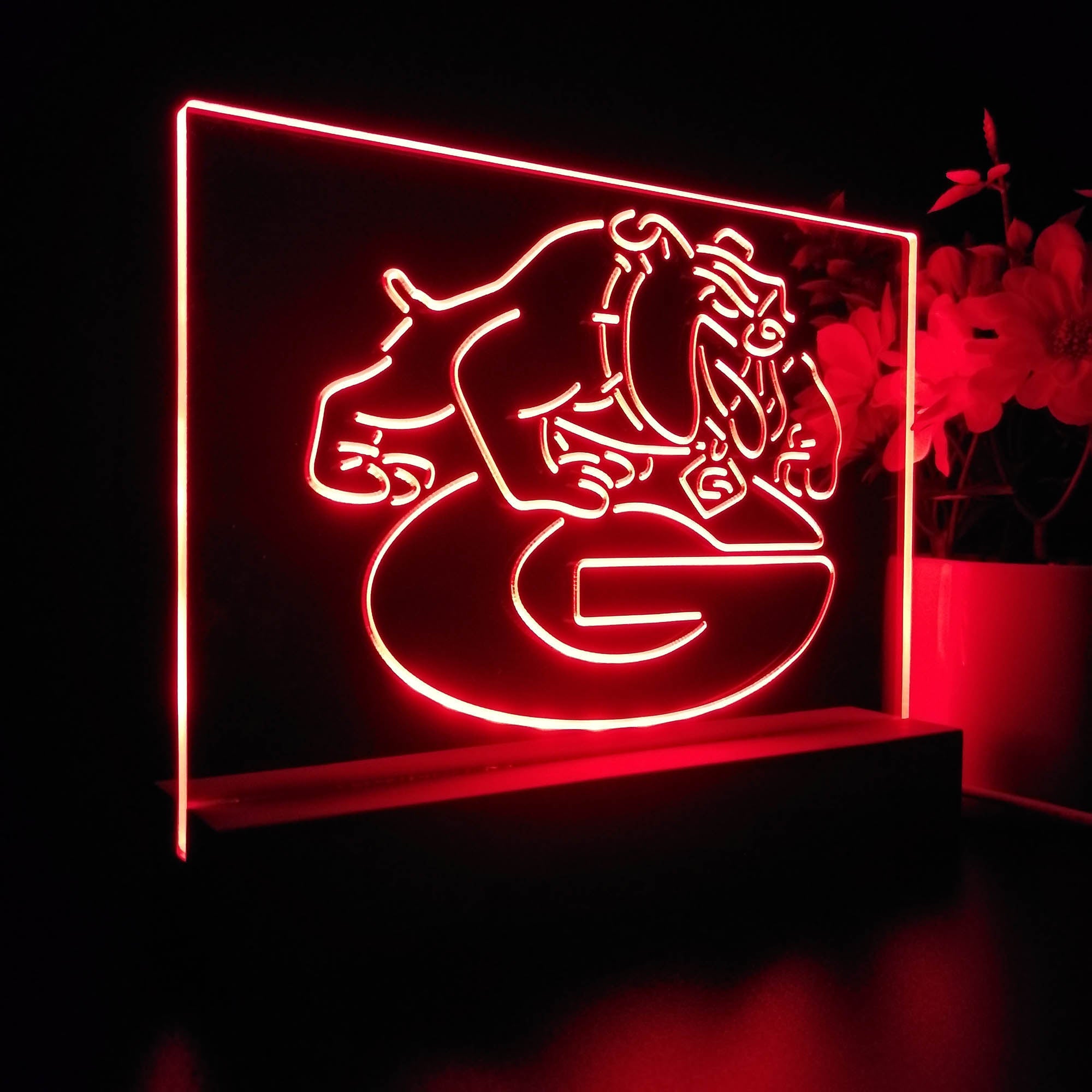 Georgia Bulldogs Sport Team Night Light 3D Illusion Lamp