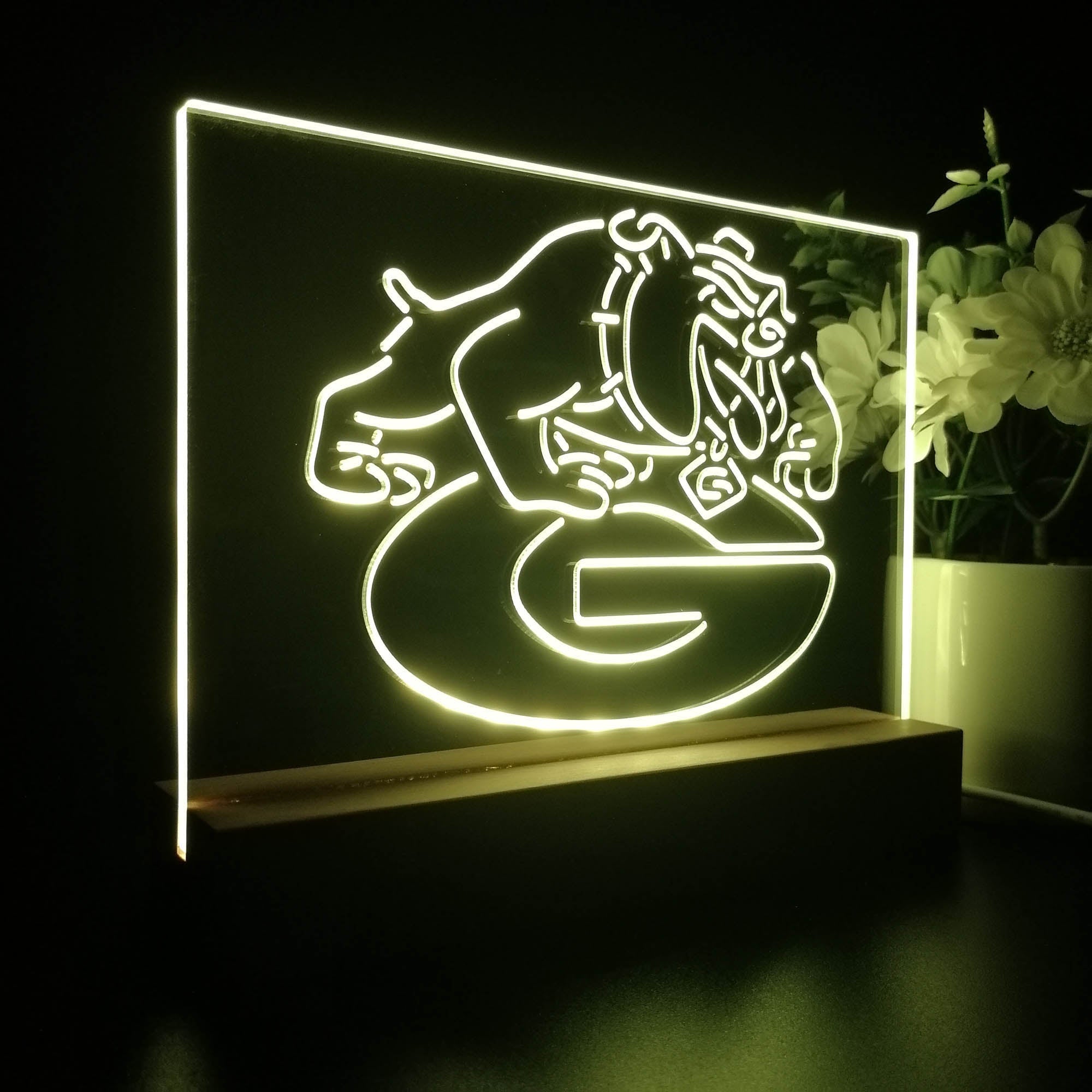 Georgia Bulldogs Sport Team Night Light 3D Illusion Lamp