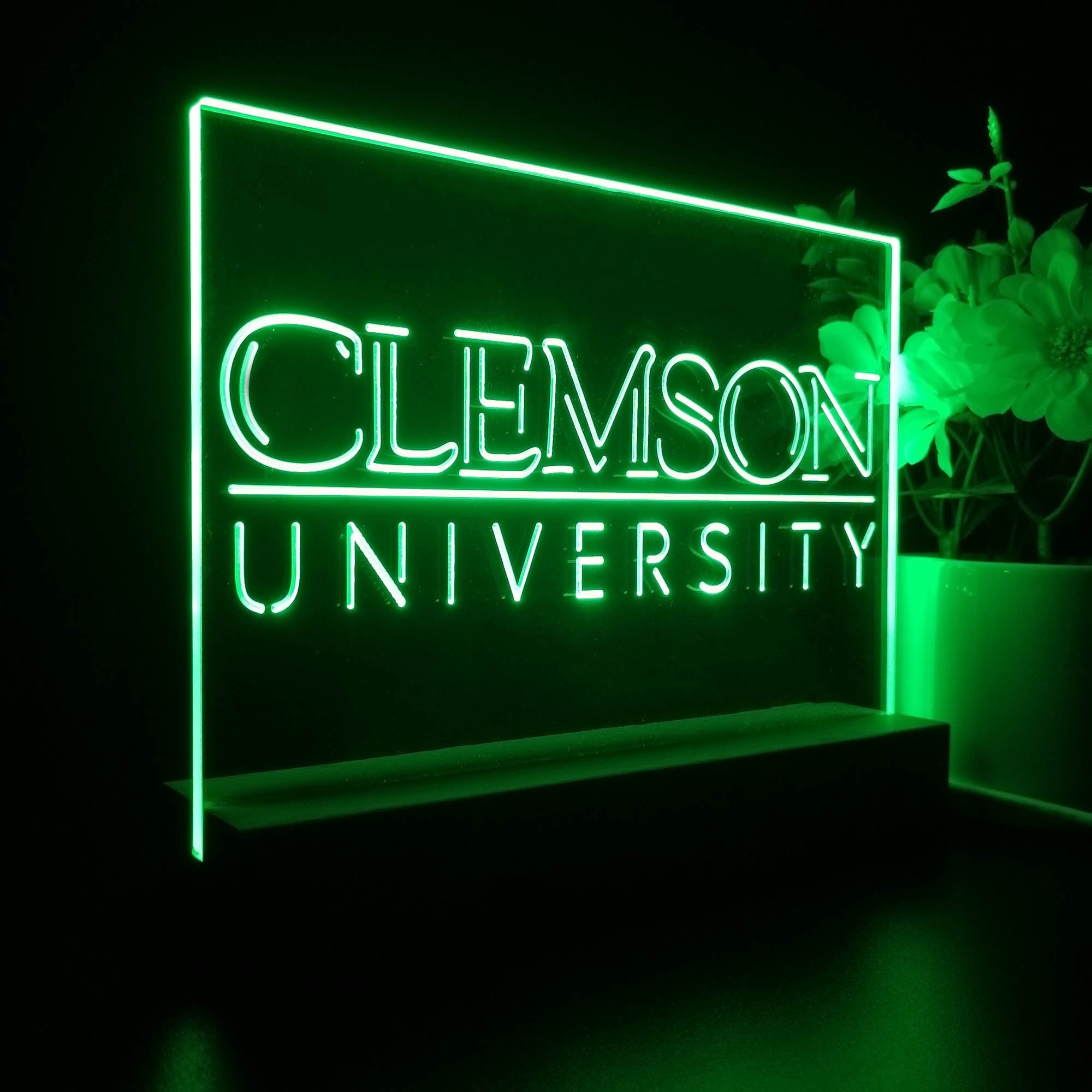 Clemson Night Light LED Sign