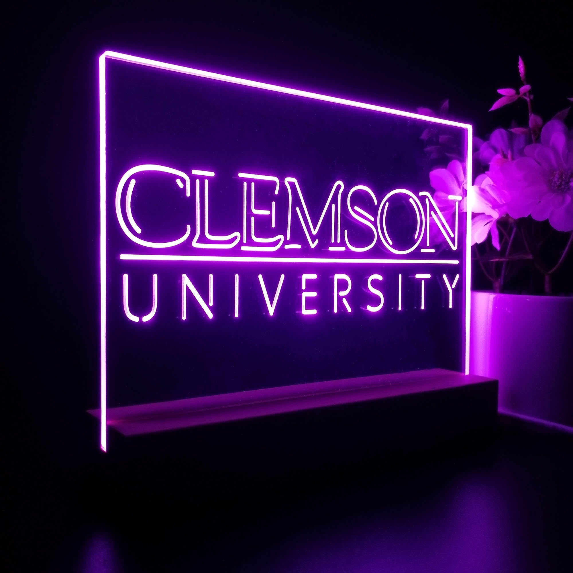 Clemson Night Light LED Sign