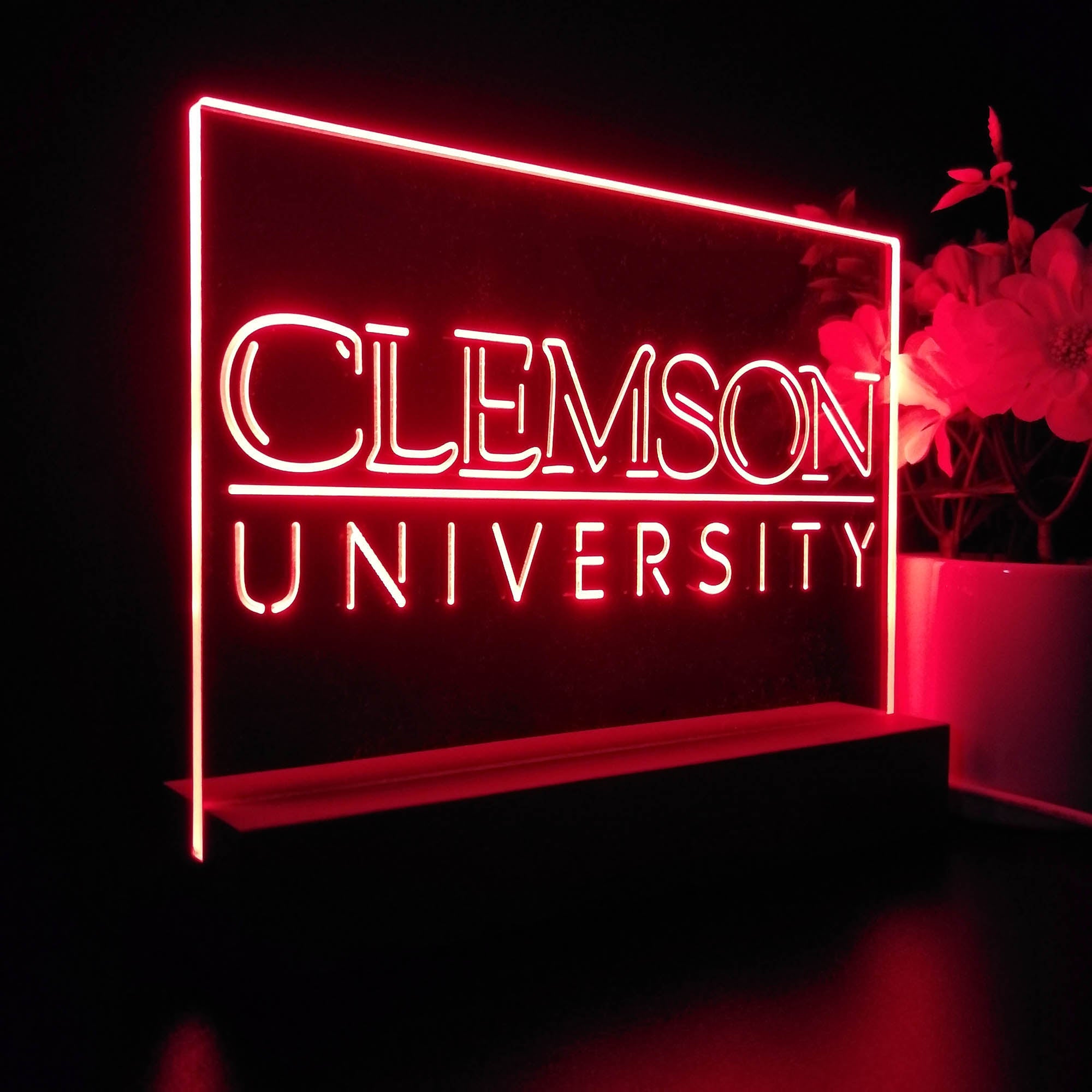 Clemson Night Light LED Sign