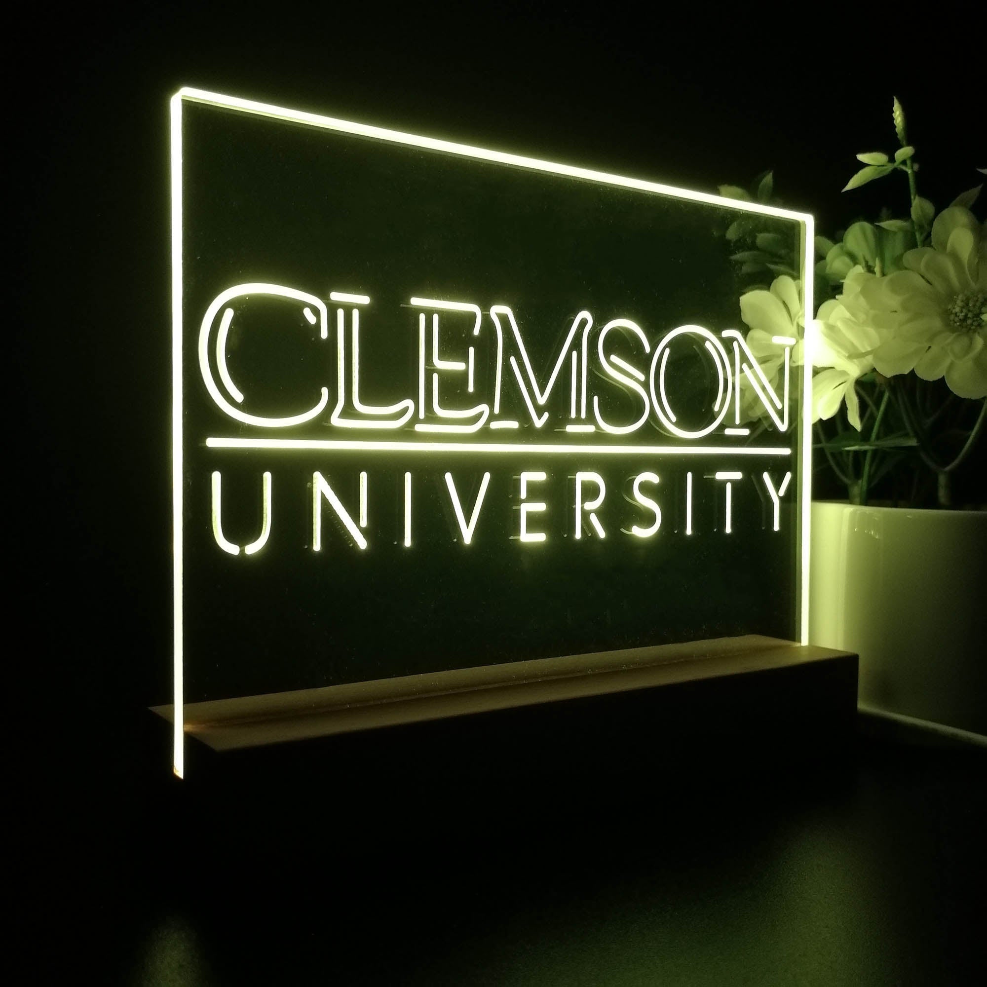 Clemson Night Light LED Sign