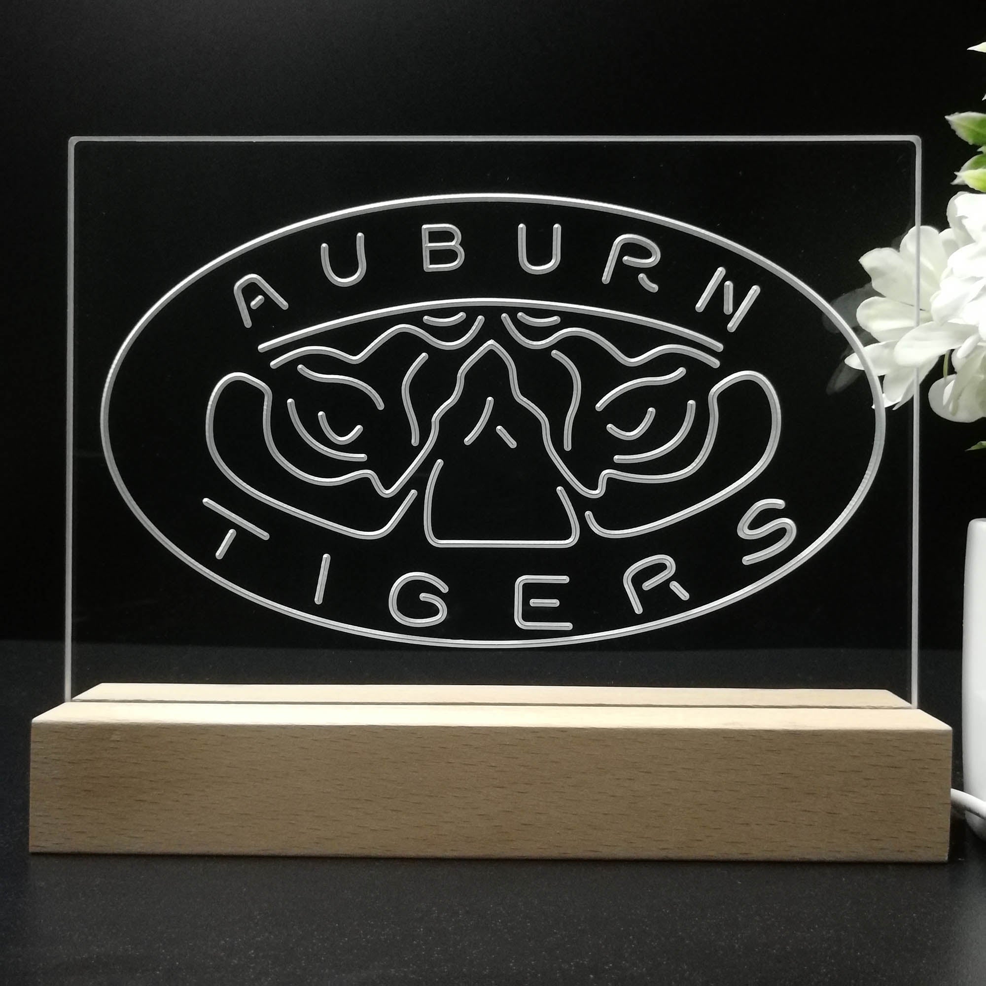 Auburn Tigers Sport Team Night Light 3D Illusion Lamp