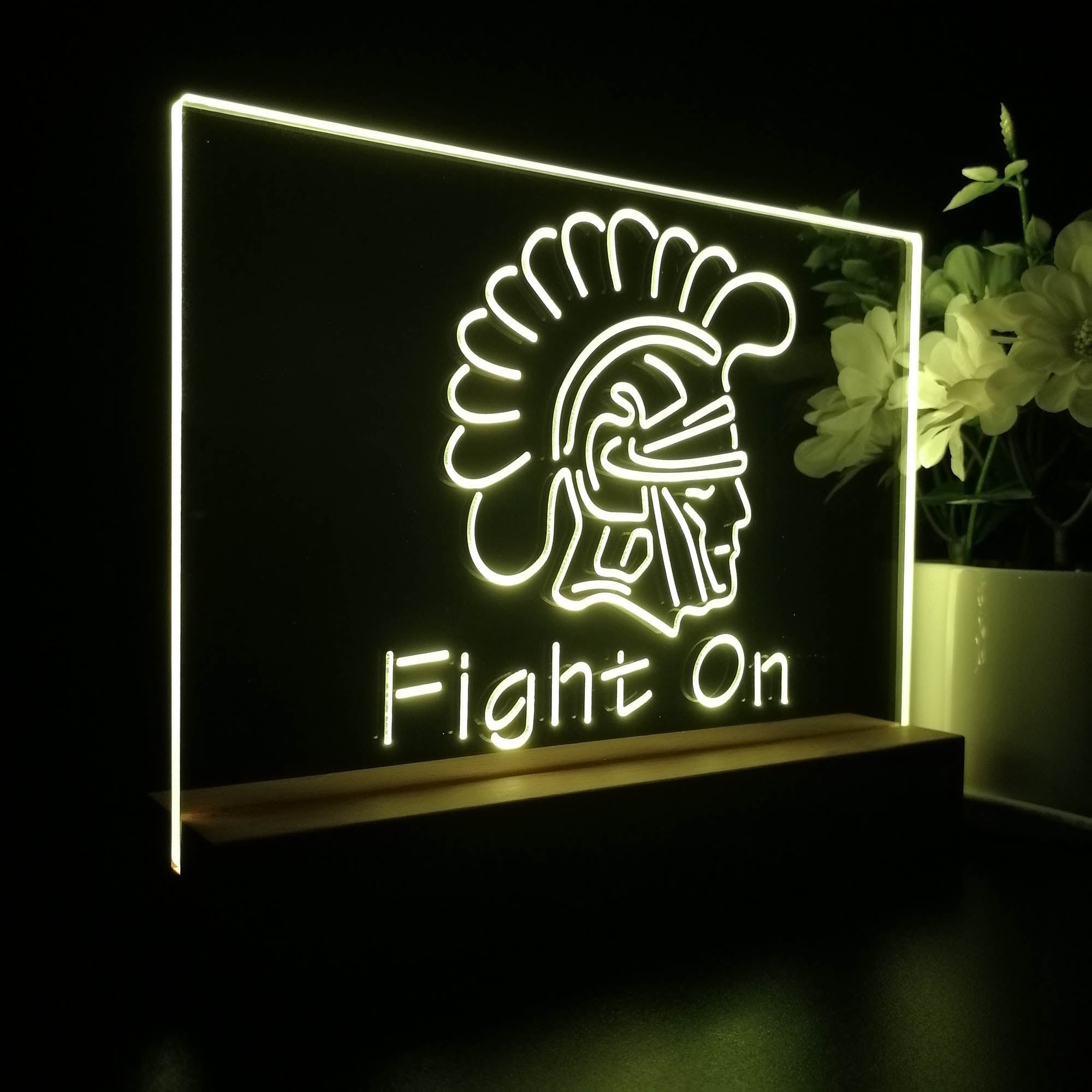 Southern California Trojans Sport Team Night Light 3D Illusion Lamp