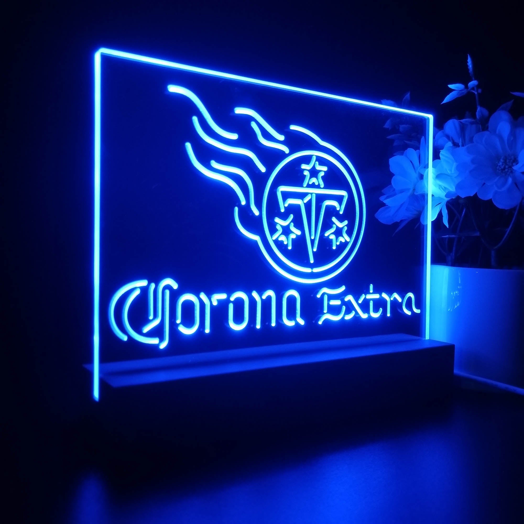 Corona Extra Bar Tennessee Titans Est. 1960 Night Light LED Sign