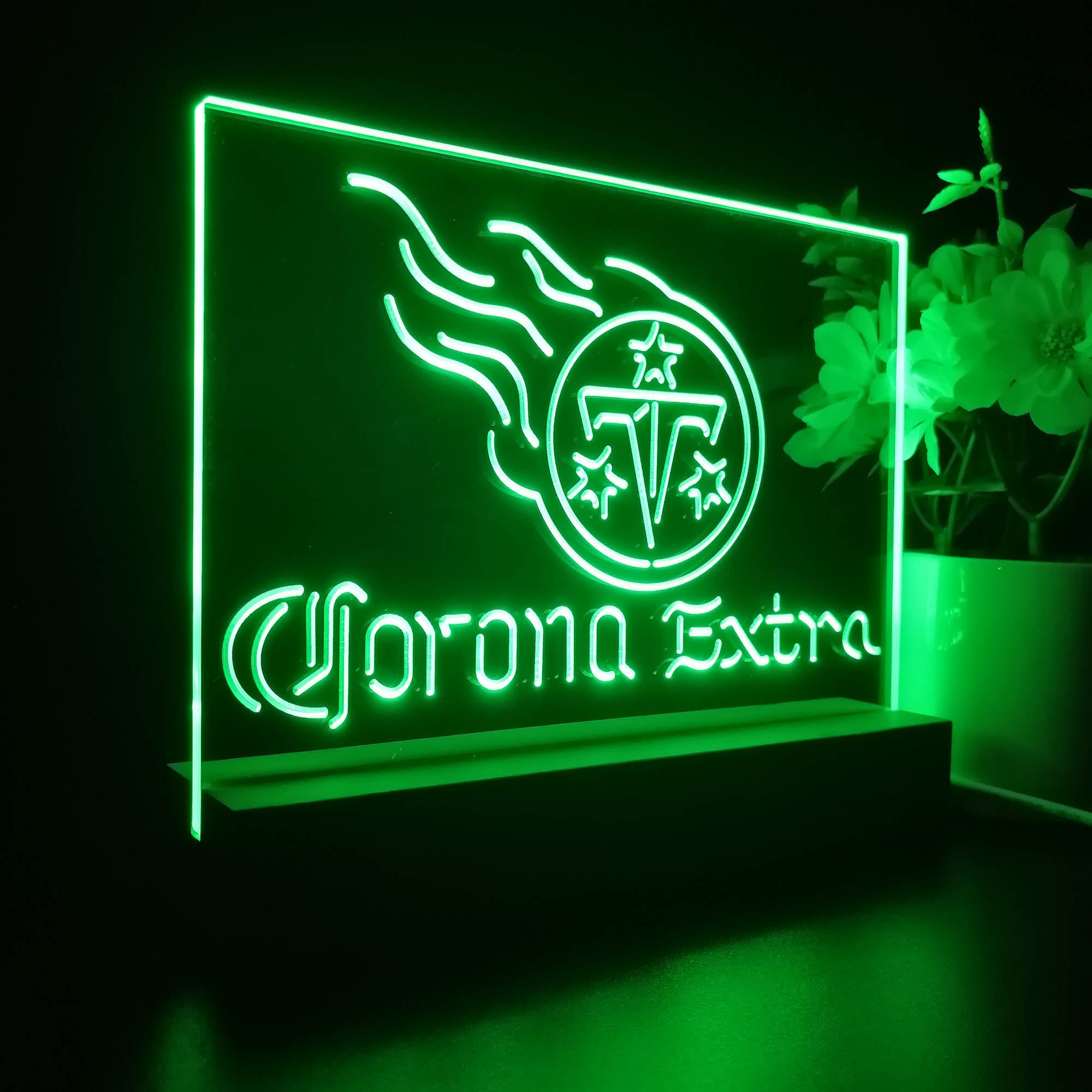 Corona Extra Bar Tennessee Titans Est. 1960 Night Light LED Sign