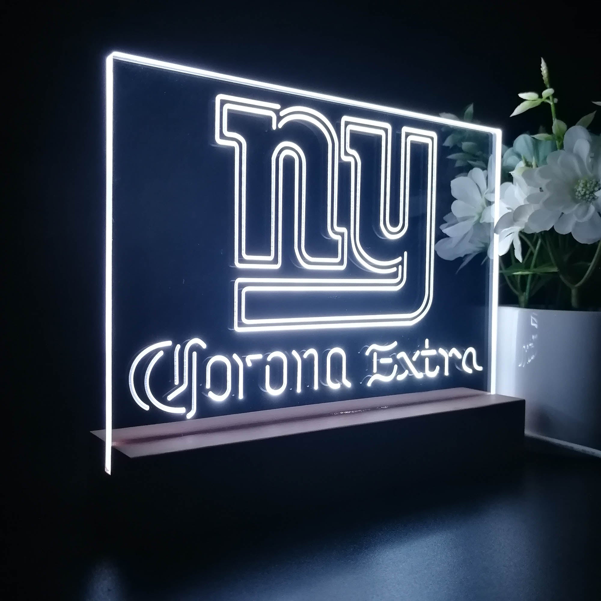 Corona Extra Bar New York Giants Est.1925 Sport Team Night Light 3D Illusion Lamp