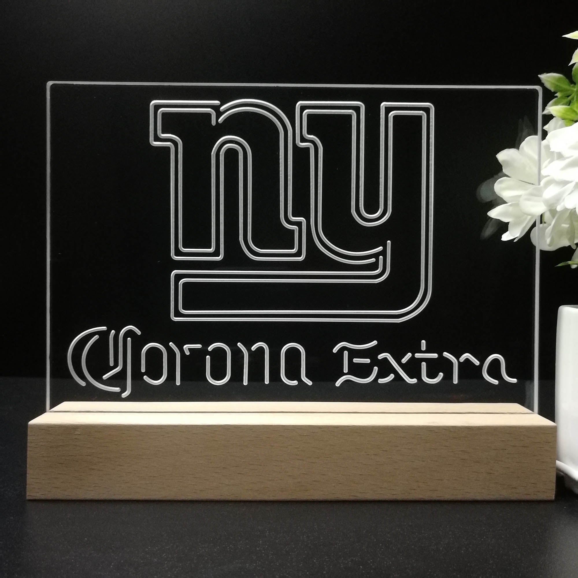 Corona Extra Bar New York Giants Est.1925 Sport Team Night Light 3D Illusion Lamp