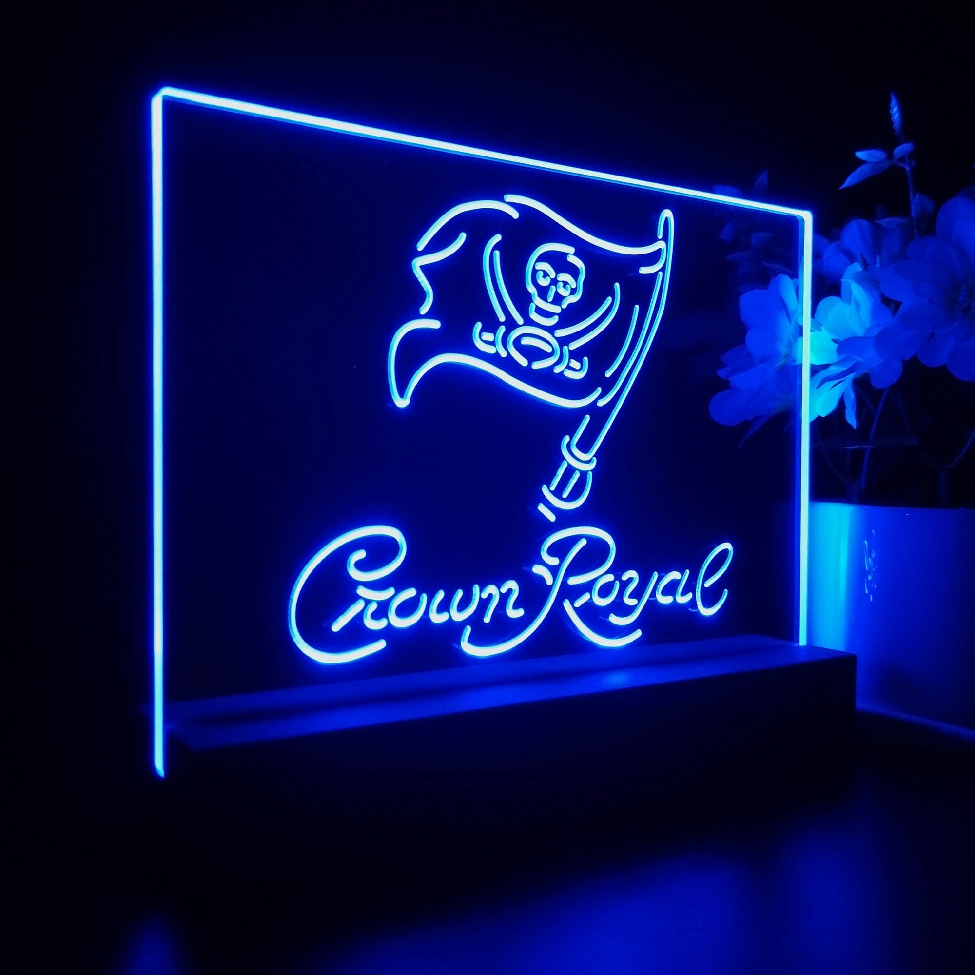 Crown Royal Tampas Bays Buccaneerss Night Light LED Sign