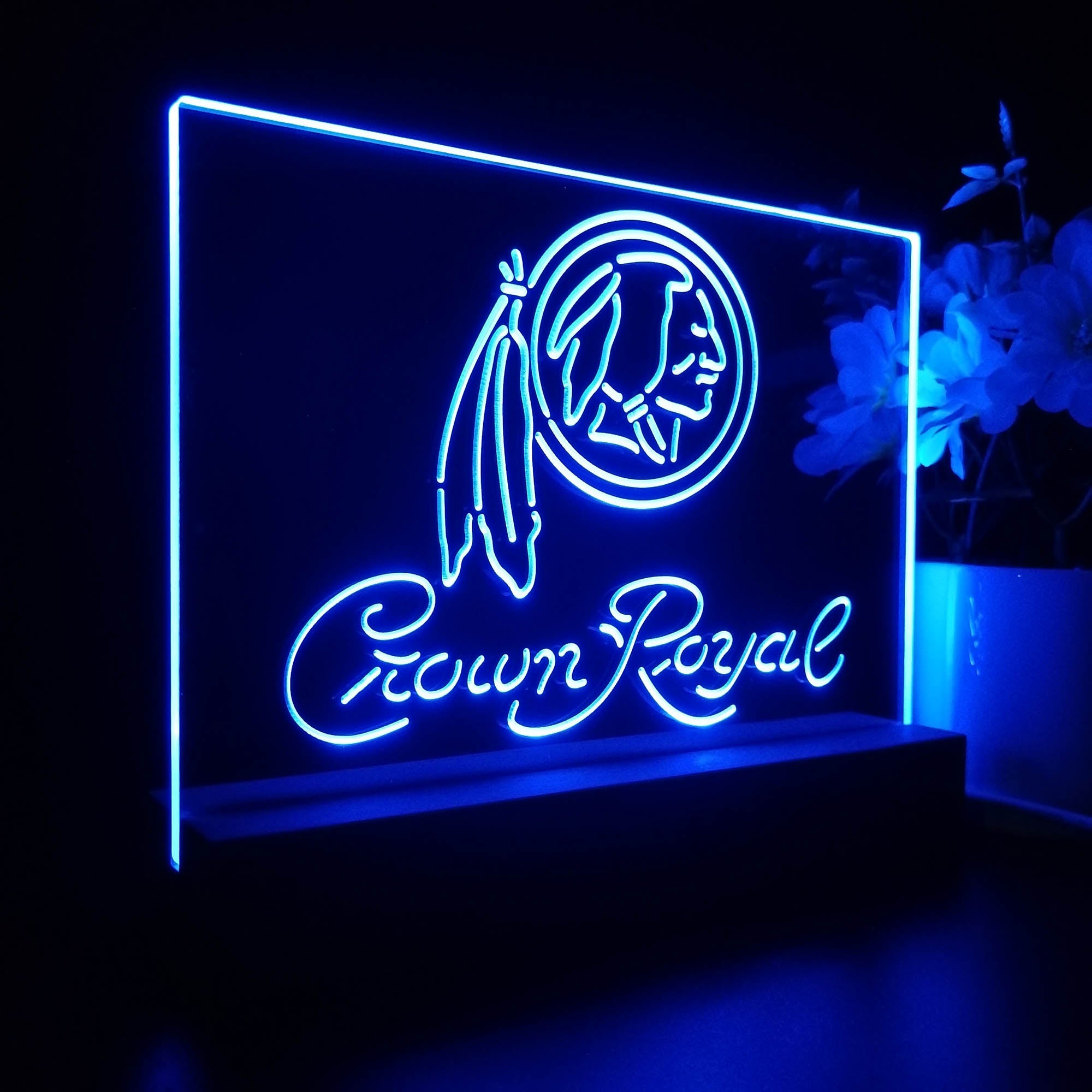 Crown Royal Bar Washington Est.1932 Sport Team Night Light 3D Illusion Lamp