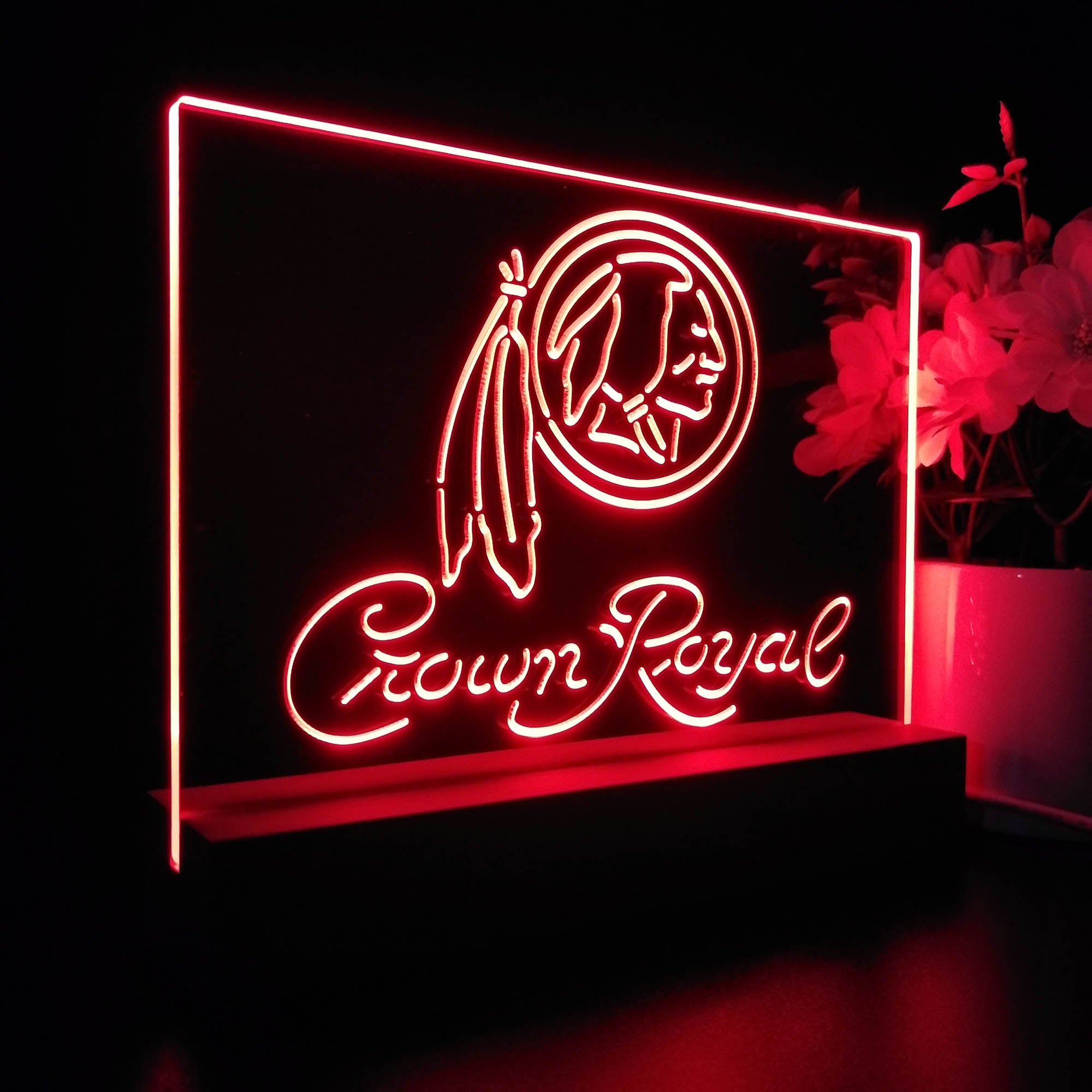 Crown Royal Bar Washington Est. 1932 Night Light LED Sign