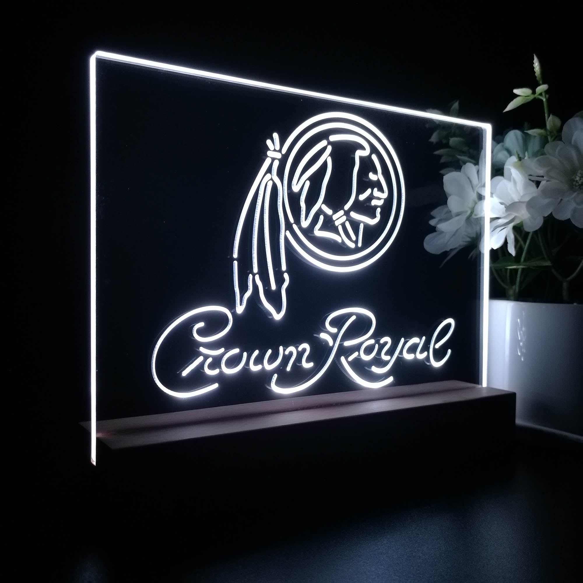 Crown Royal Bar Washington Est. 1932 Night Light LED Sign