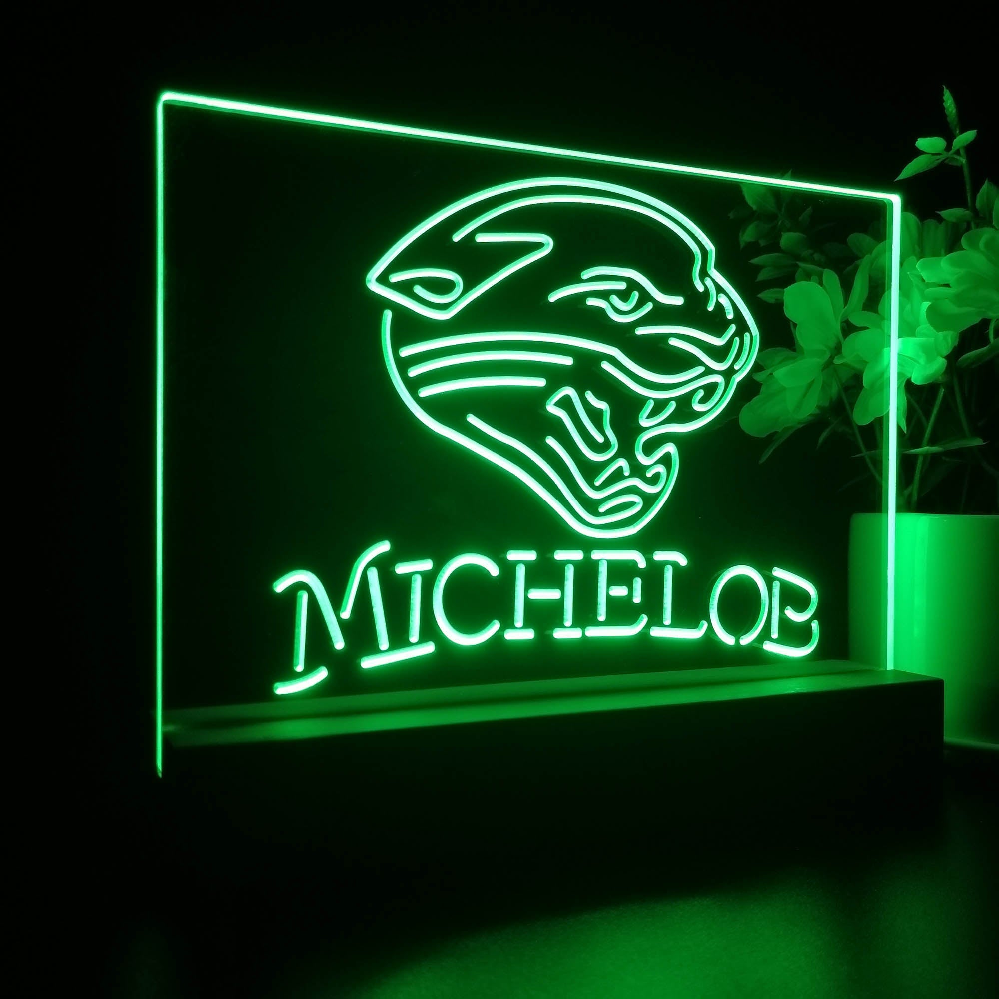 Michelob Bar Jacksonville Jaguars Night Light LED Sign