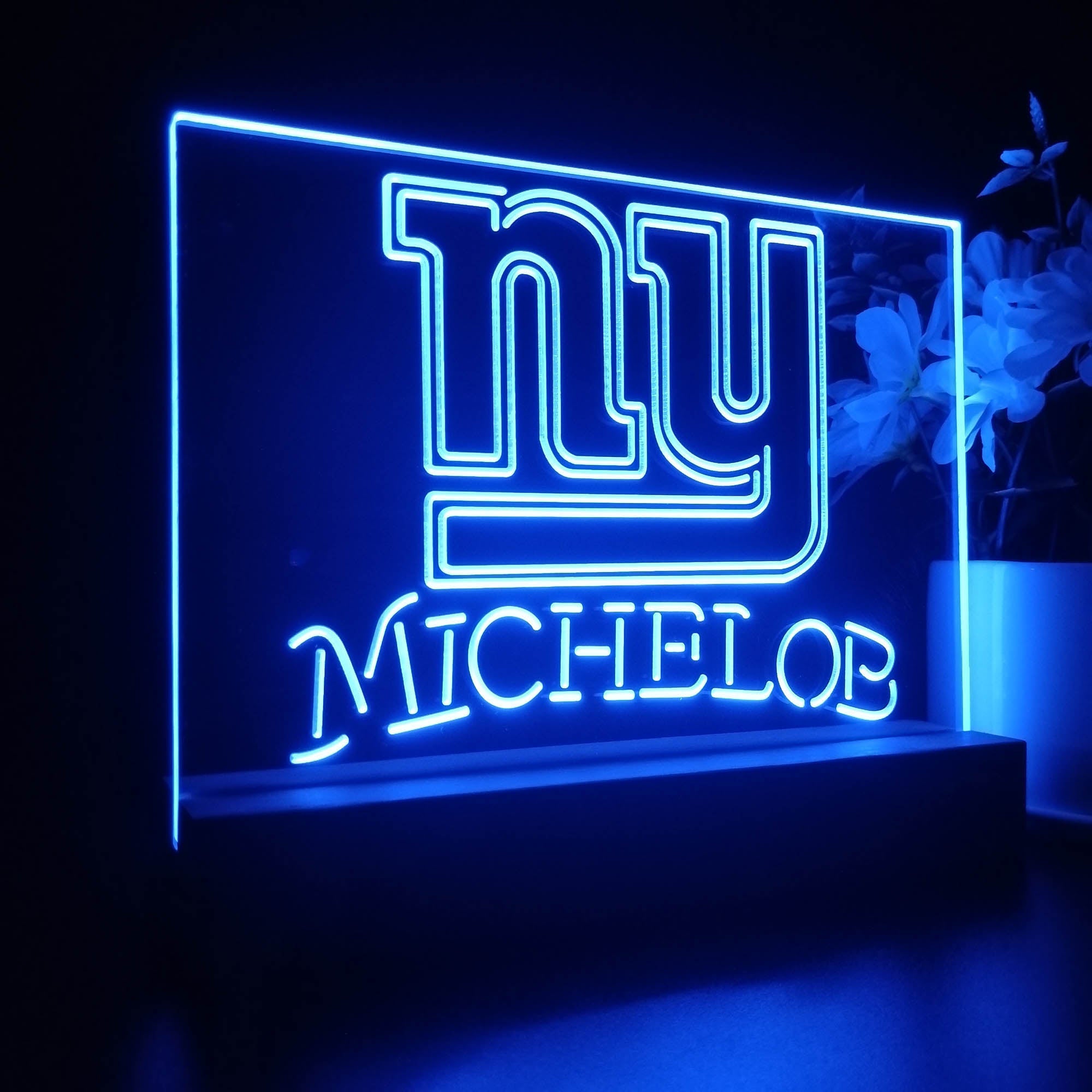 Michelob Bar New York Giants Night Light LED Sign