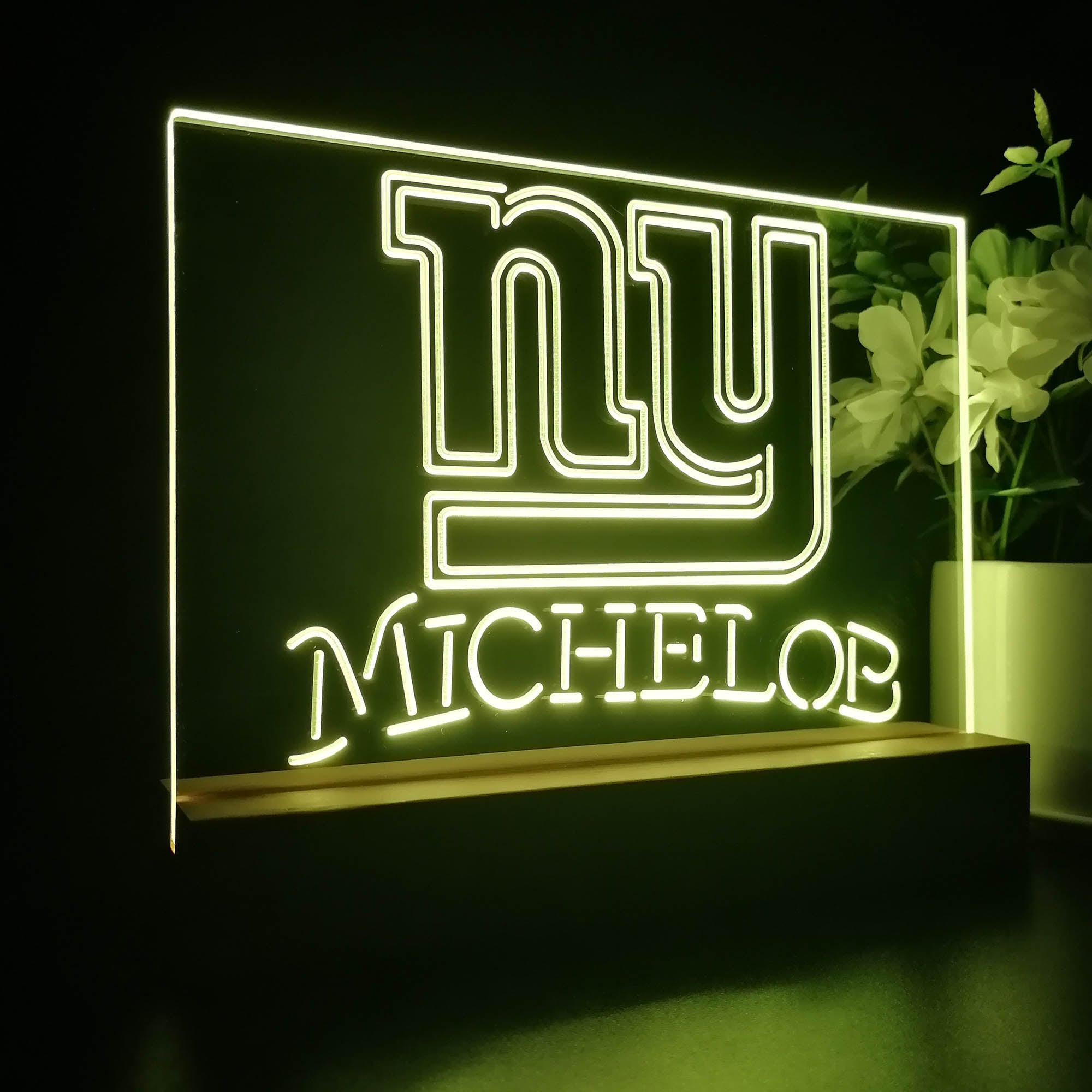 Michelob Bar New York Giants Night Light LED Sign