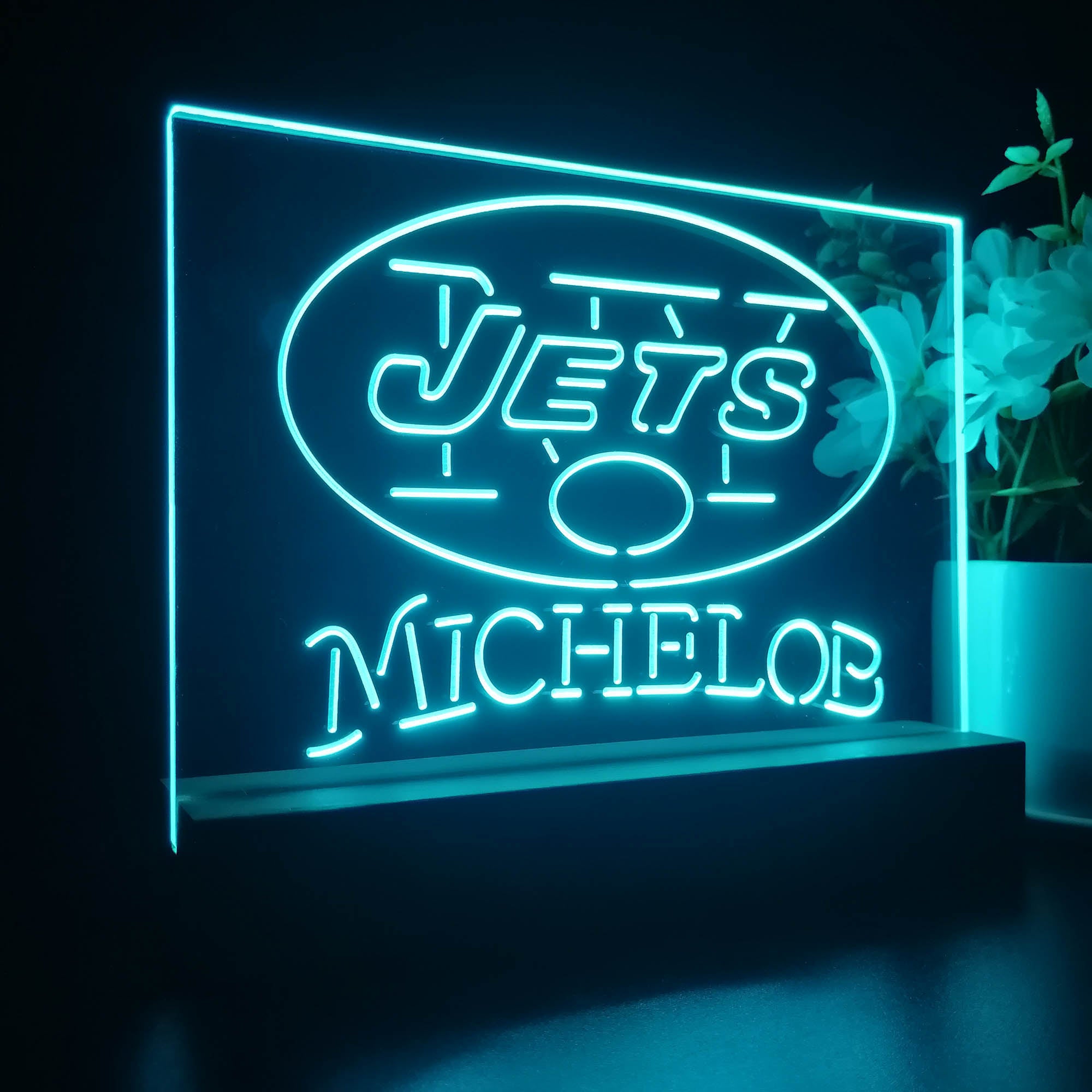 Michelob Bar New York Jets Night Light LED Sign