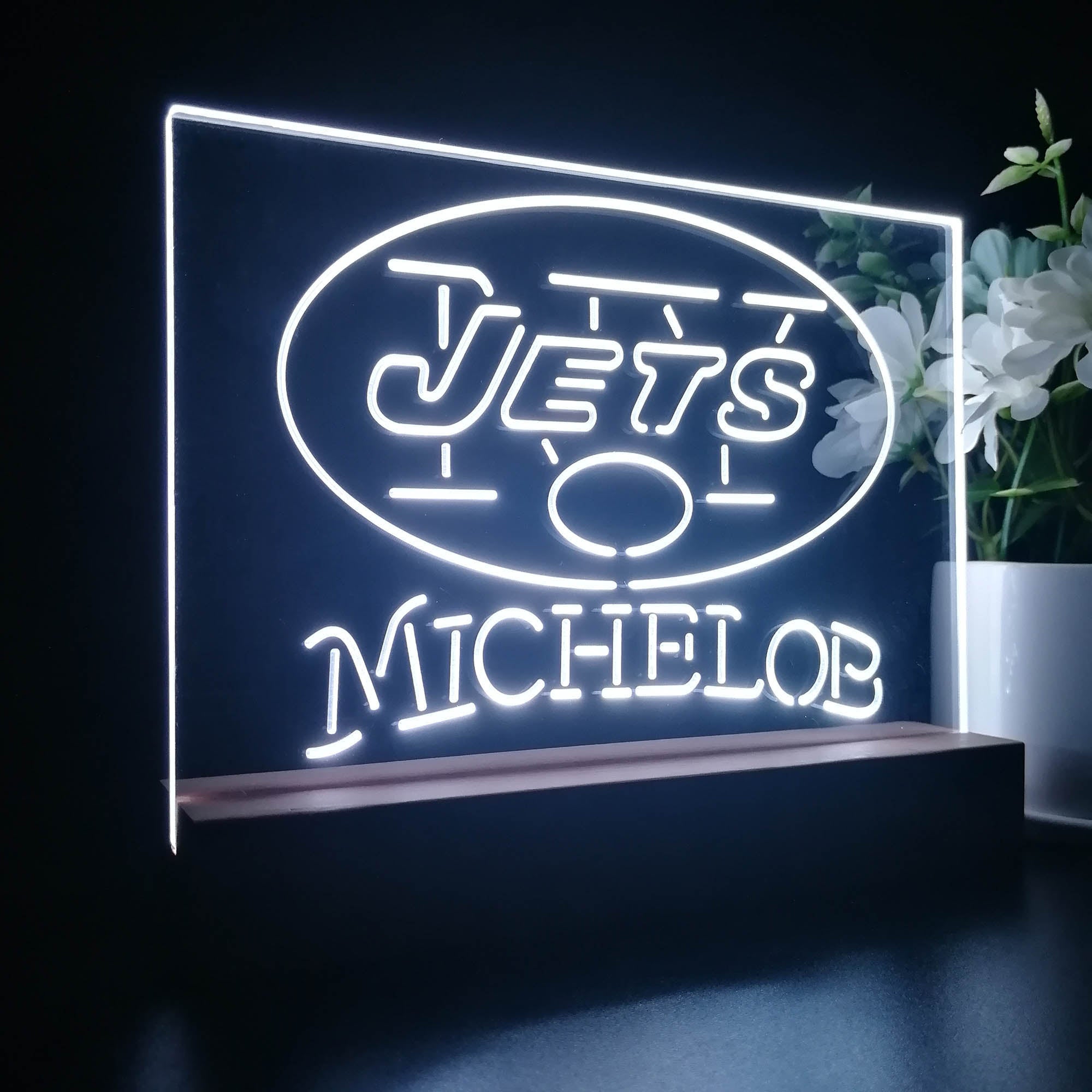 Michelob Bar New York Jets Night Light LED Sign