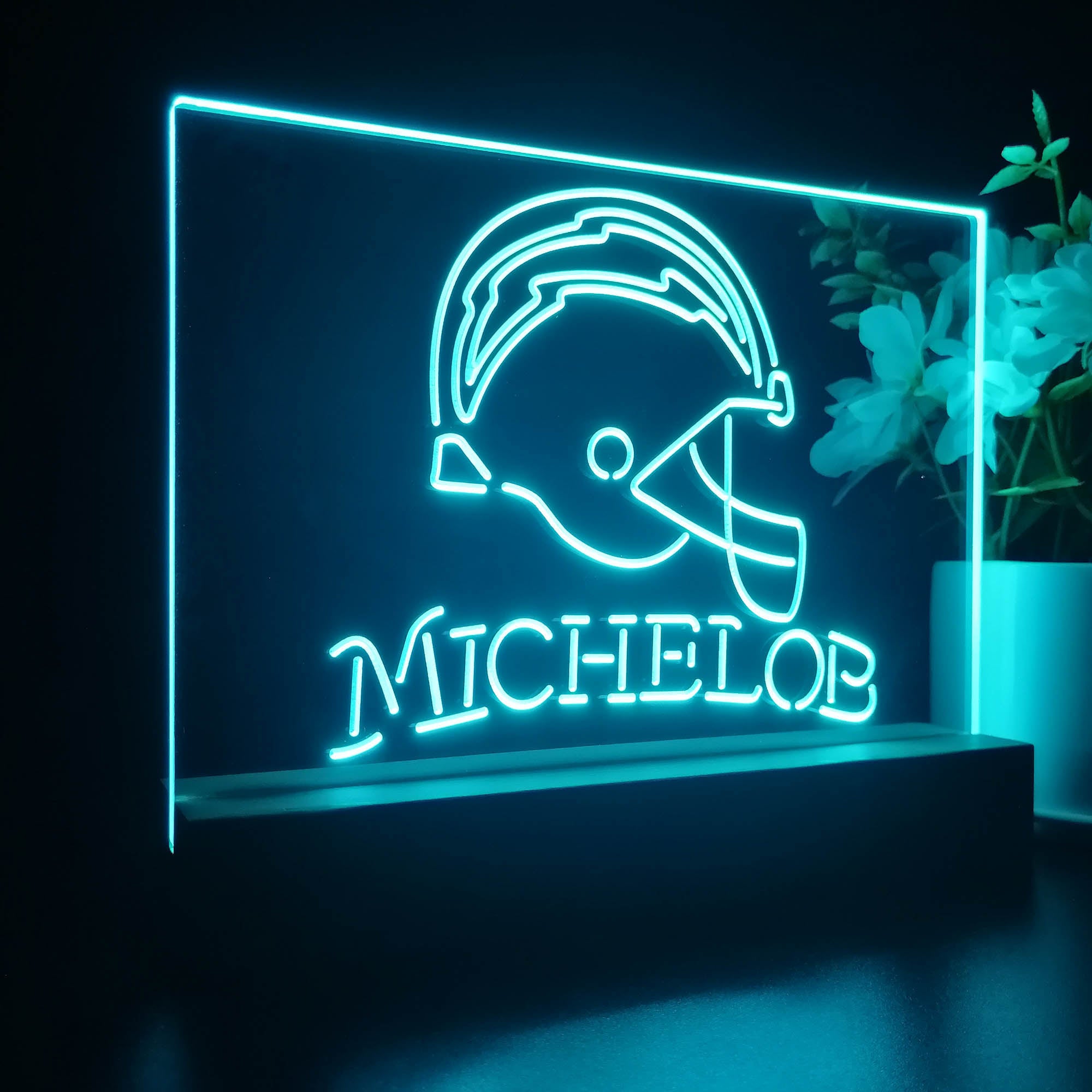 Michelob Bar Los Angeles Chargers Night Light LED Sign